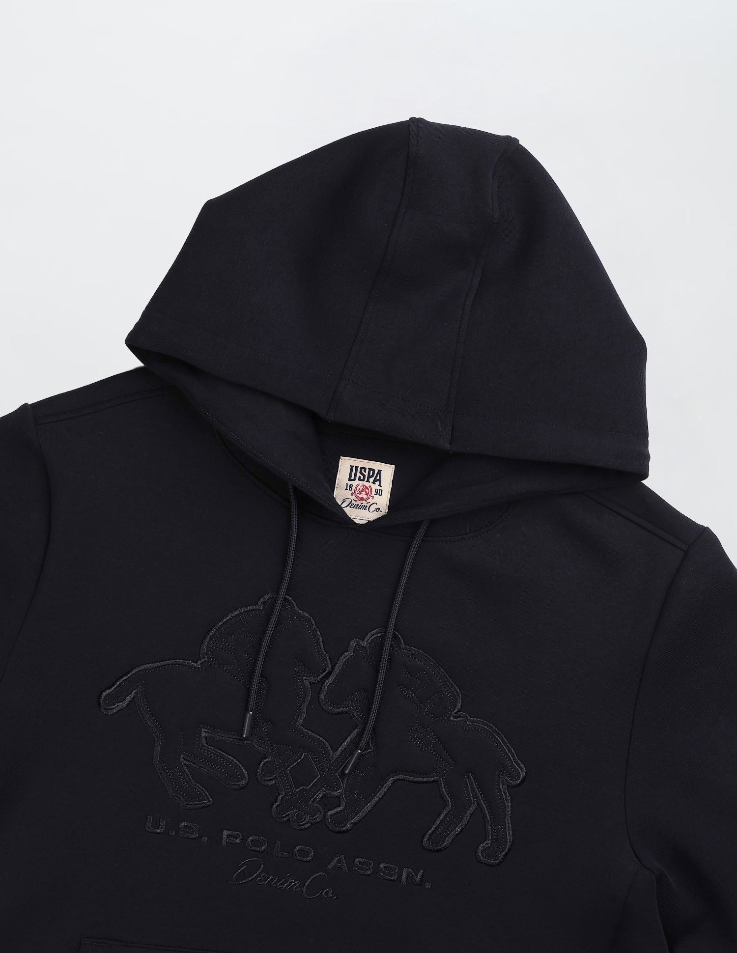 Graphic Embossed Black & Gold Sweatshirt Navy - U.S. POLO ASSN. | Large