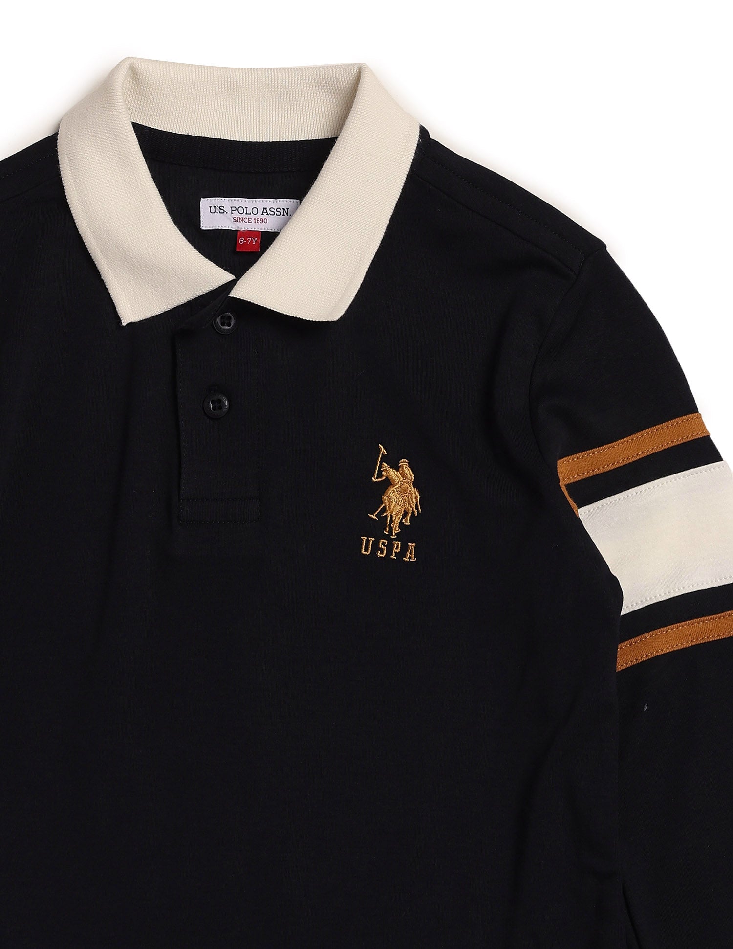 Boys Brand Embroidered Regular Fit Polo Shirt Navy - U.S. POLO ASSN. | Large
