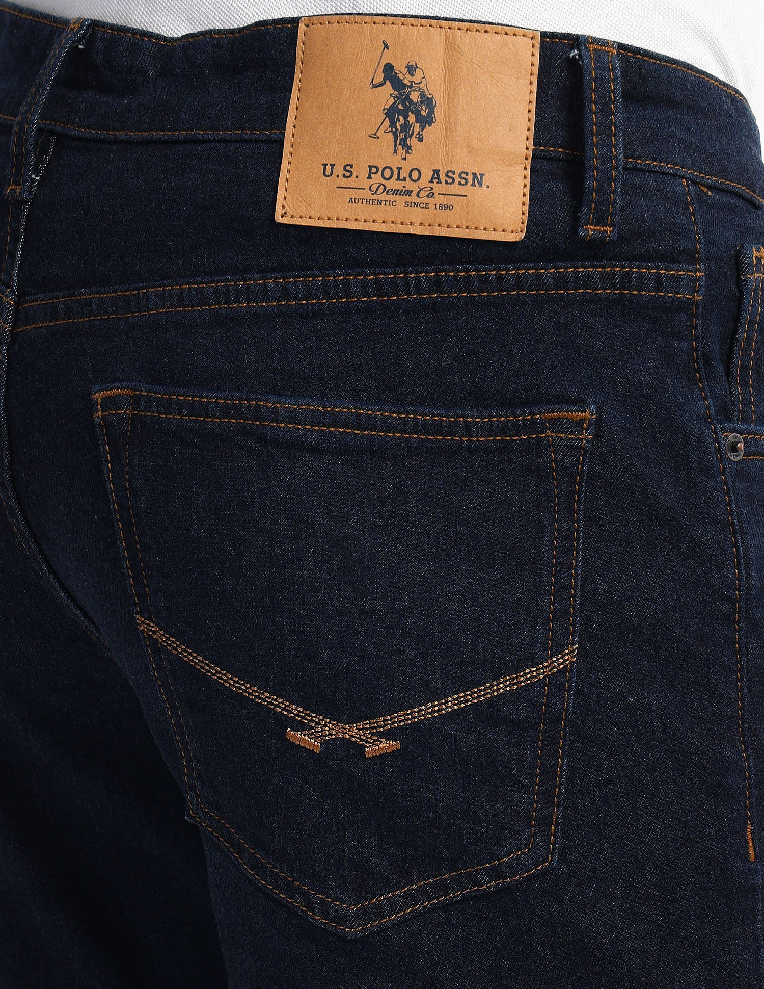 Brandon Slim Fit Blue Jeans Navy - U.S. Polo Assn. India | Large