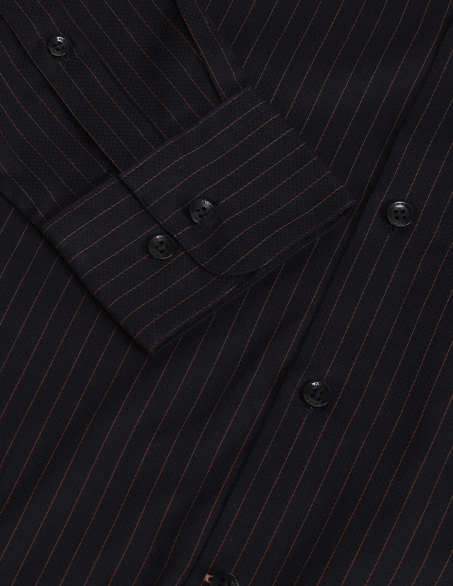 Tailored Fit Dobby Shirt Black - U.S. Polo Assn. India | Large