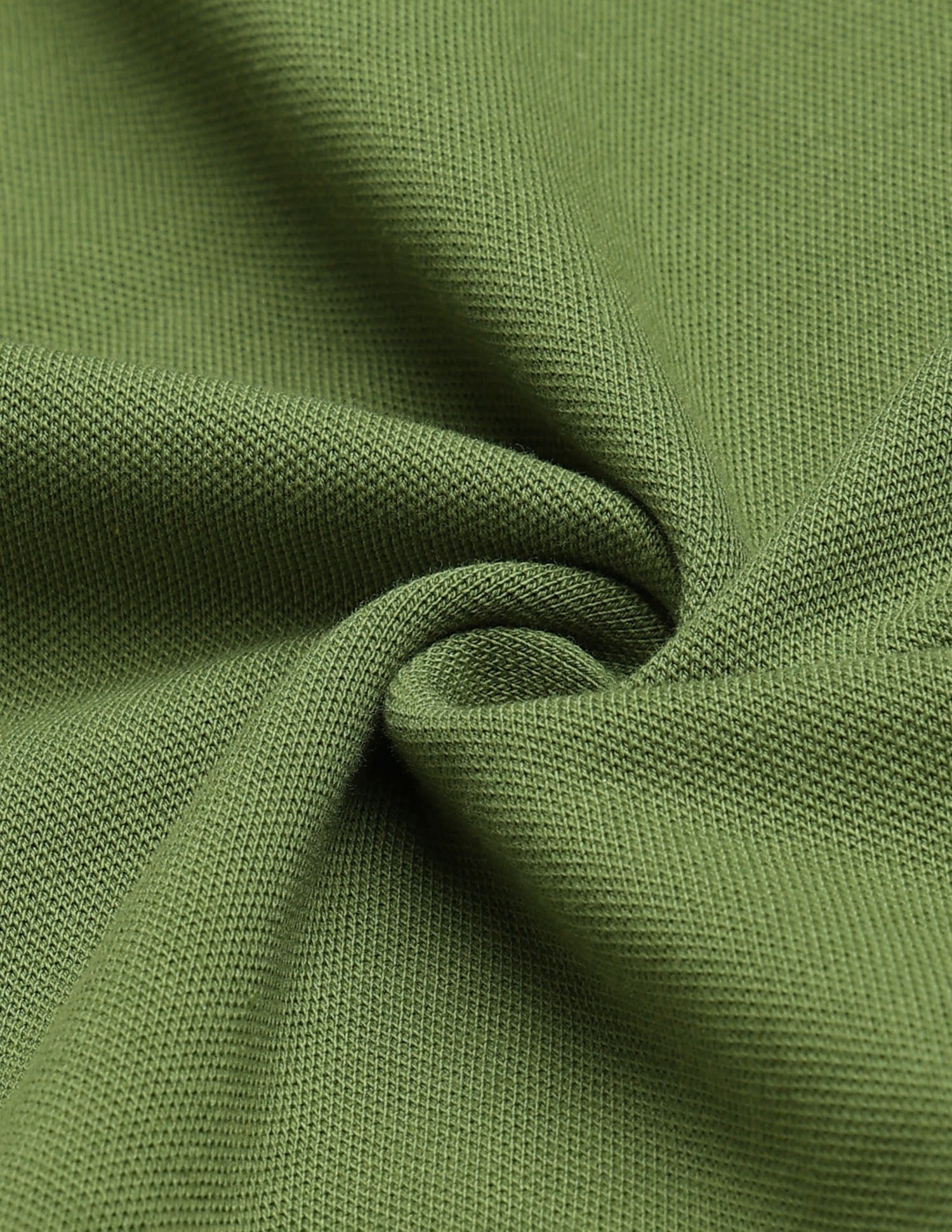 Regular Fit Solid Polo Shirt Olive - U.S. Polo Assn. India | Large