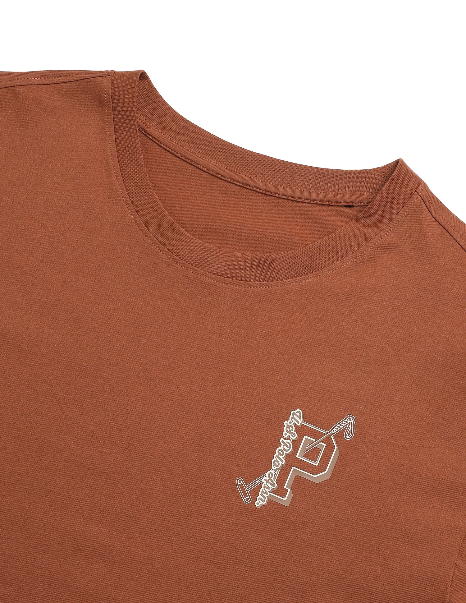 Regular Shape Retention OEE16 Lounge T-Shirt Glazed Ginger - U.S. Polo Assn. India | Large