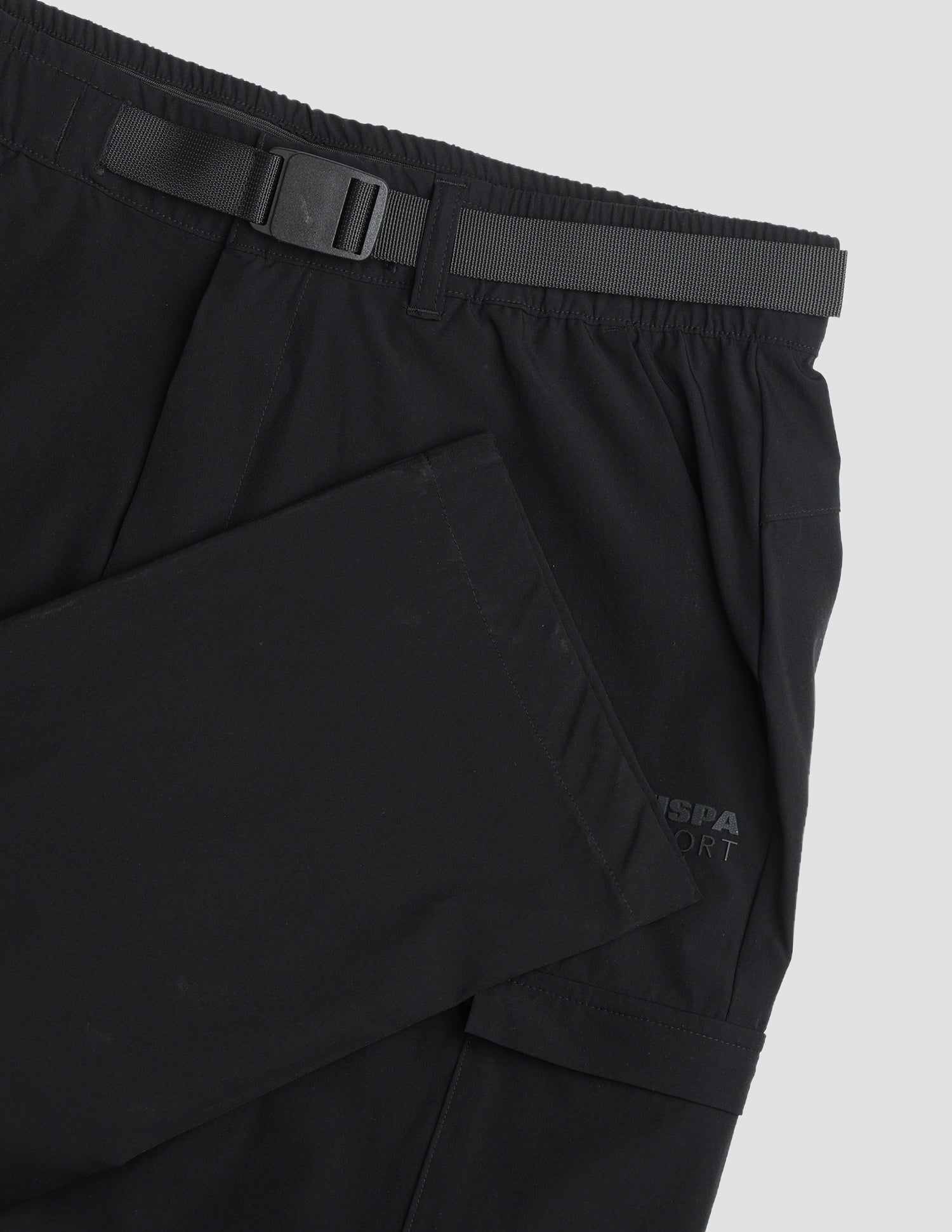 Solid Active Cargo Track Pants Black - U.S. Polo Assn. India | Large