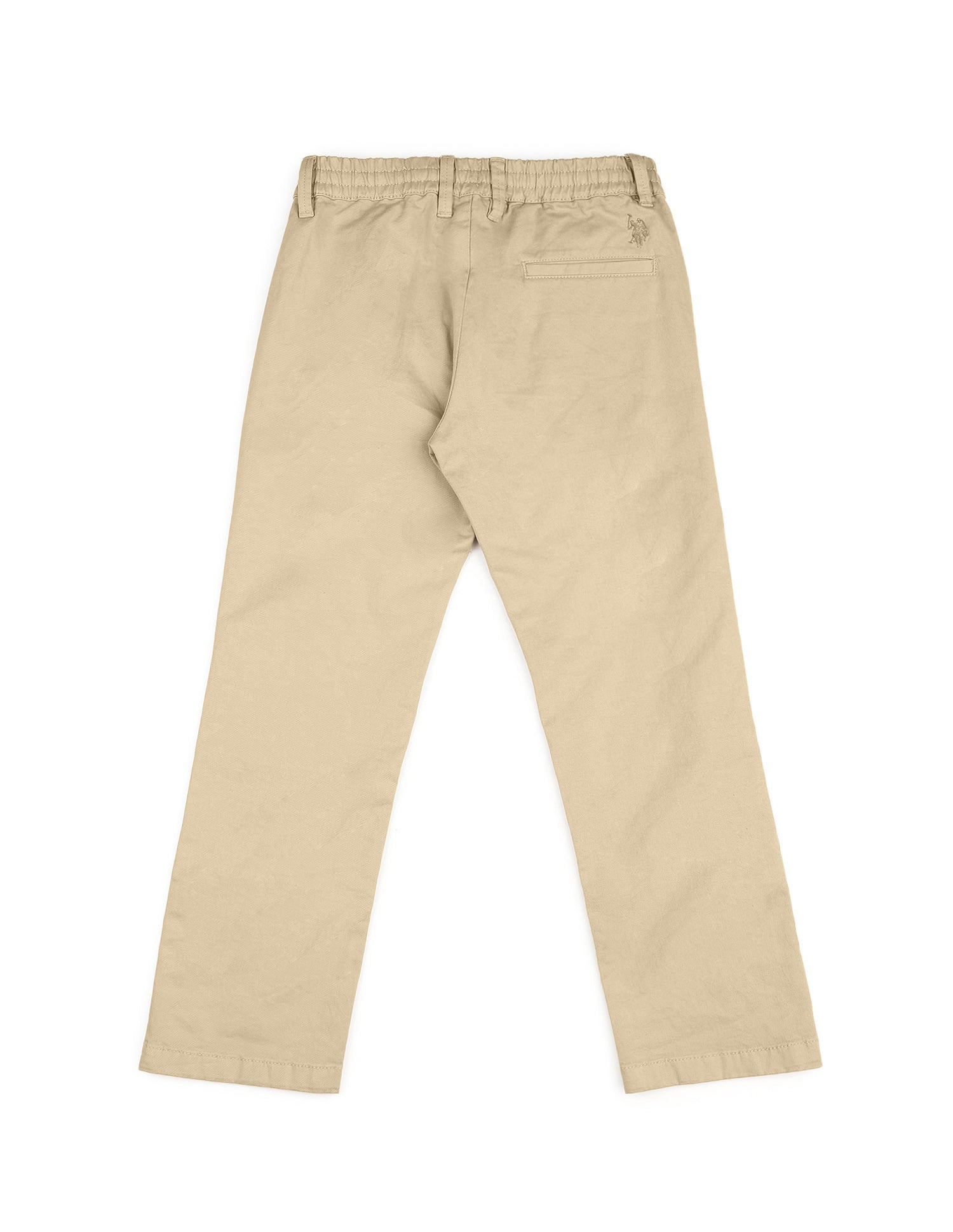 Boys Pure Cotton Twill Trousers Khaki - U.S. POLO ASSN. | Large