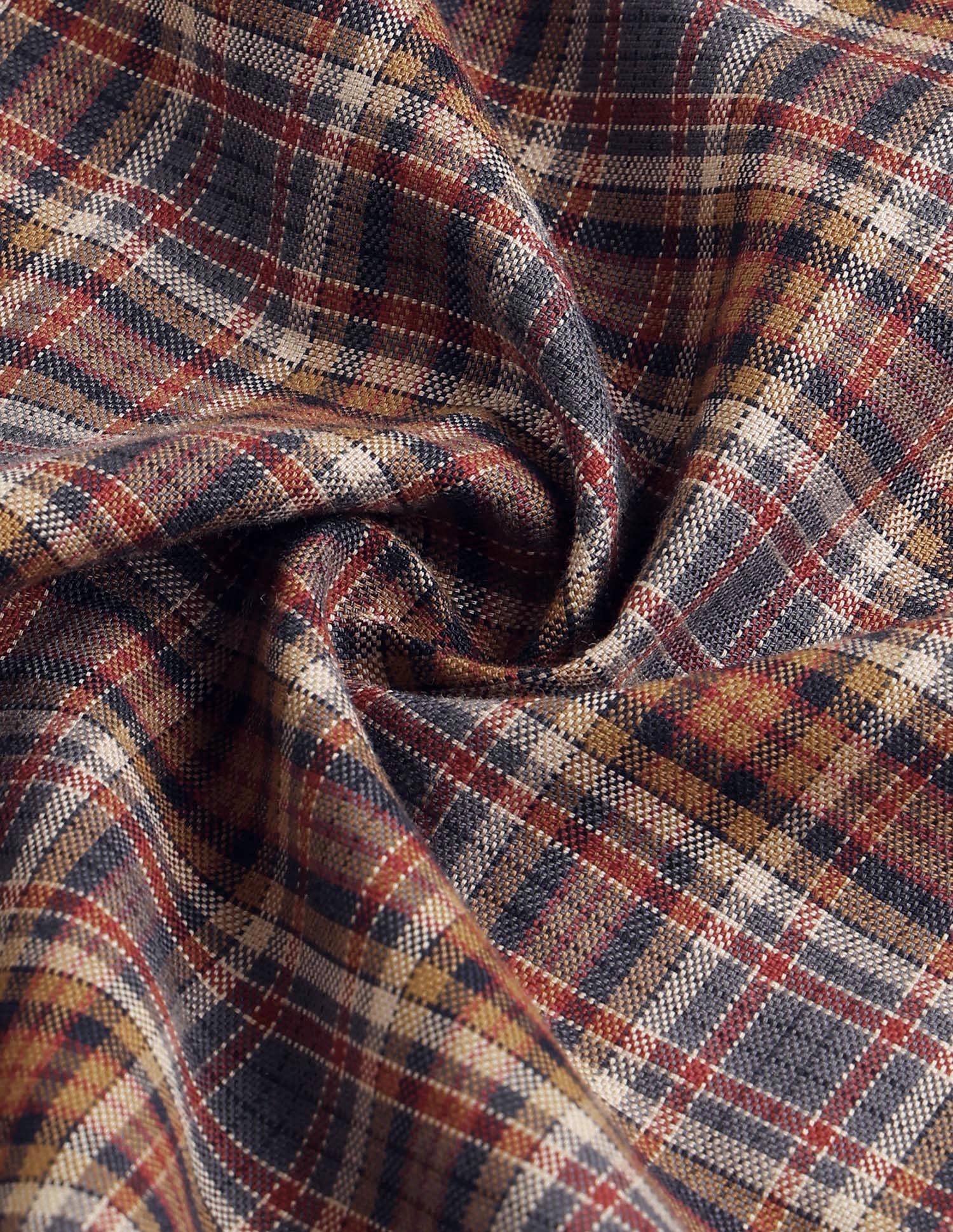 Equestrian Sports @ Elevnado Plaid Checked Shirt Dark Brown - U.S. Polo Assn. India | Large