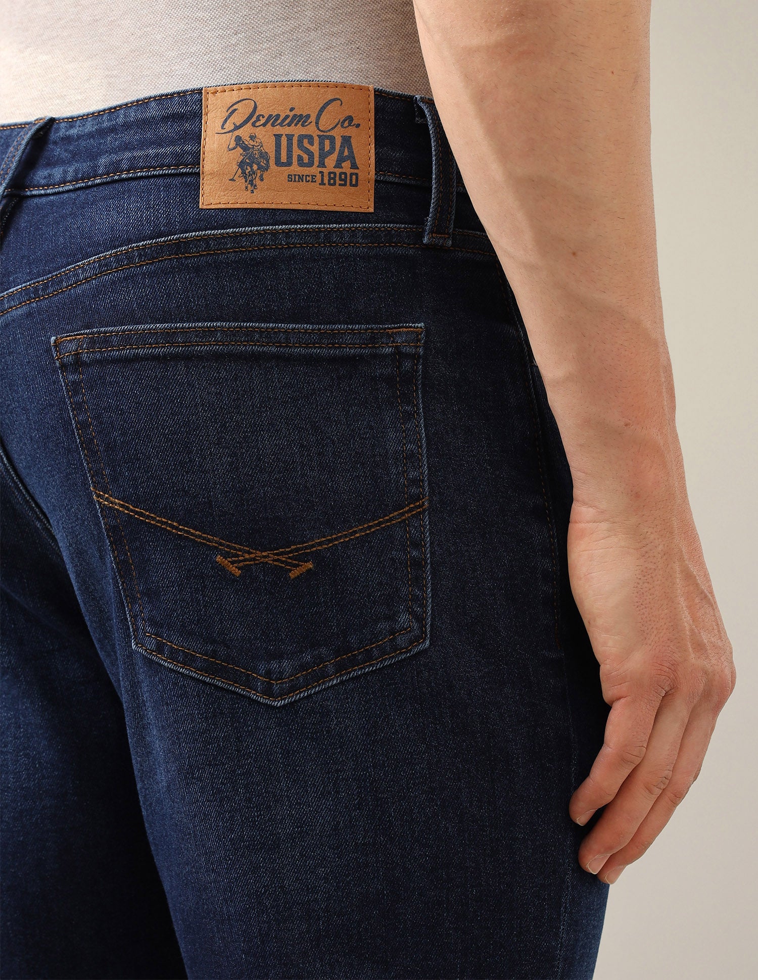 Connor Bootcut Fit Blue Jeans Dark Blue - U.S. Polo Assn. India | Large