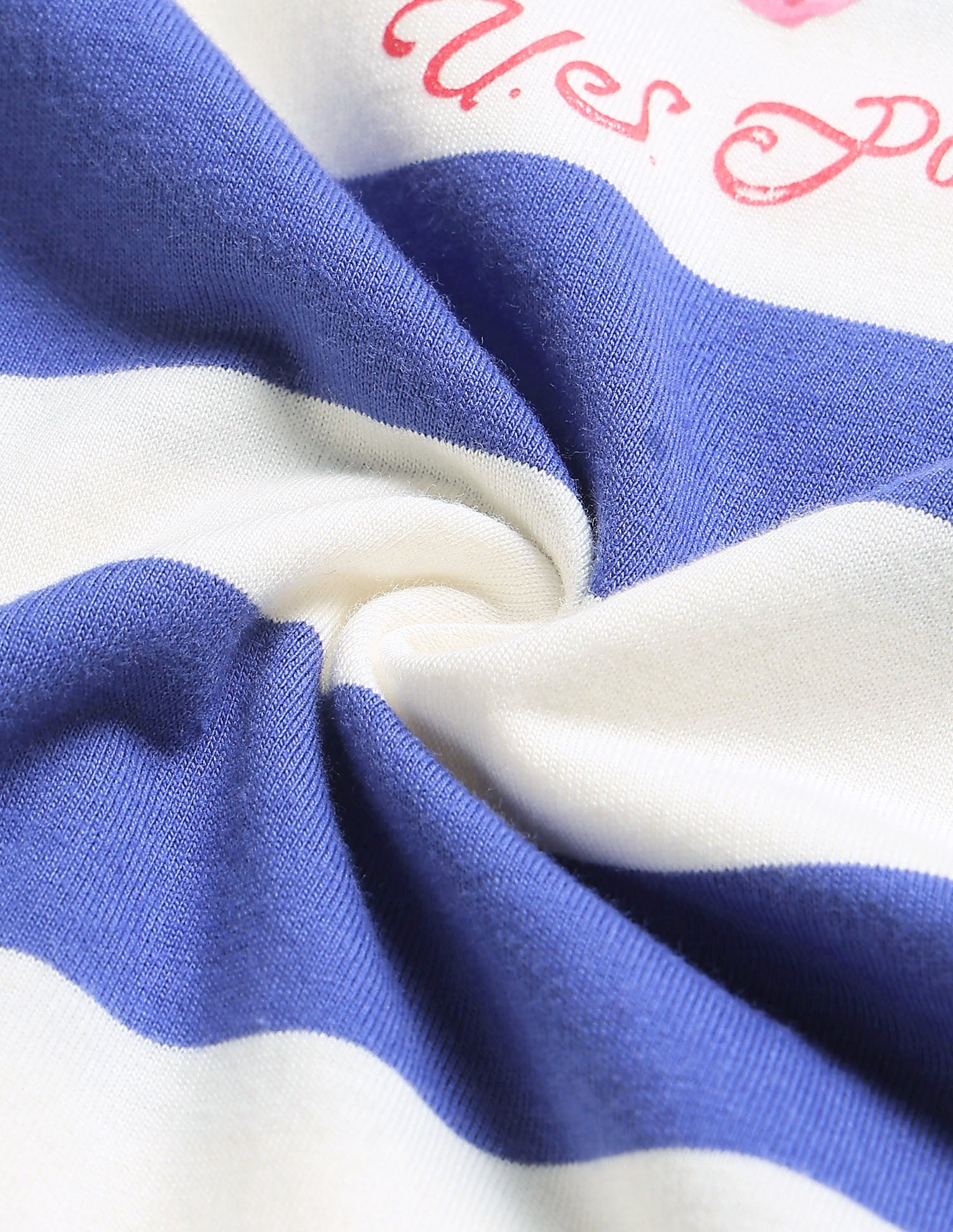 Horizontal Striped Relaxed Fit T-Shirt Blue - U.S. Polo Assn. India | Large