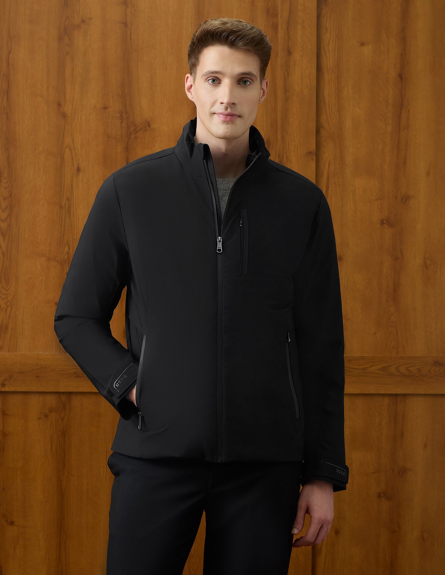 Reversible Equestrian Aisle Theater Jacket Black - U.S. Polo Assn. India | Large