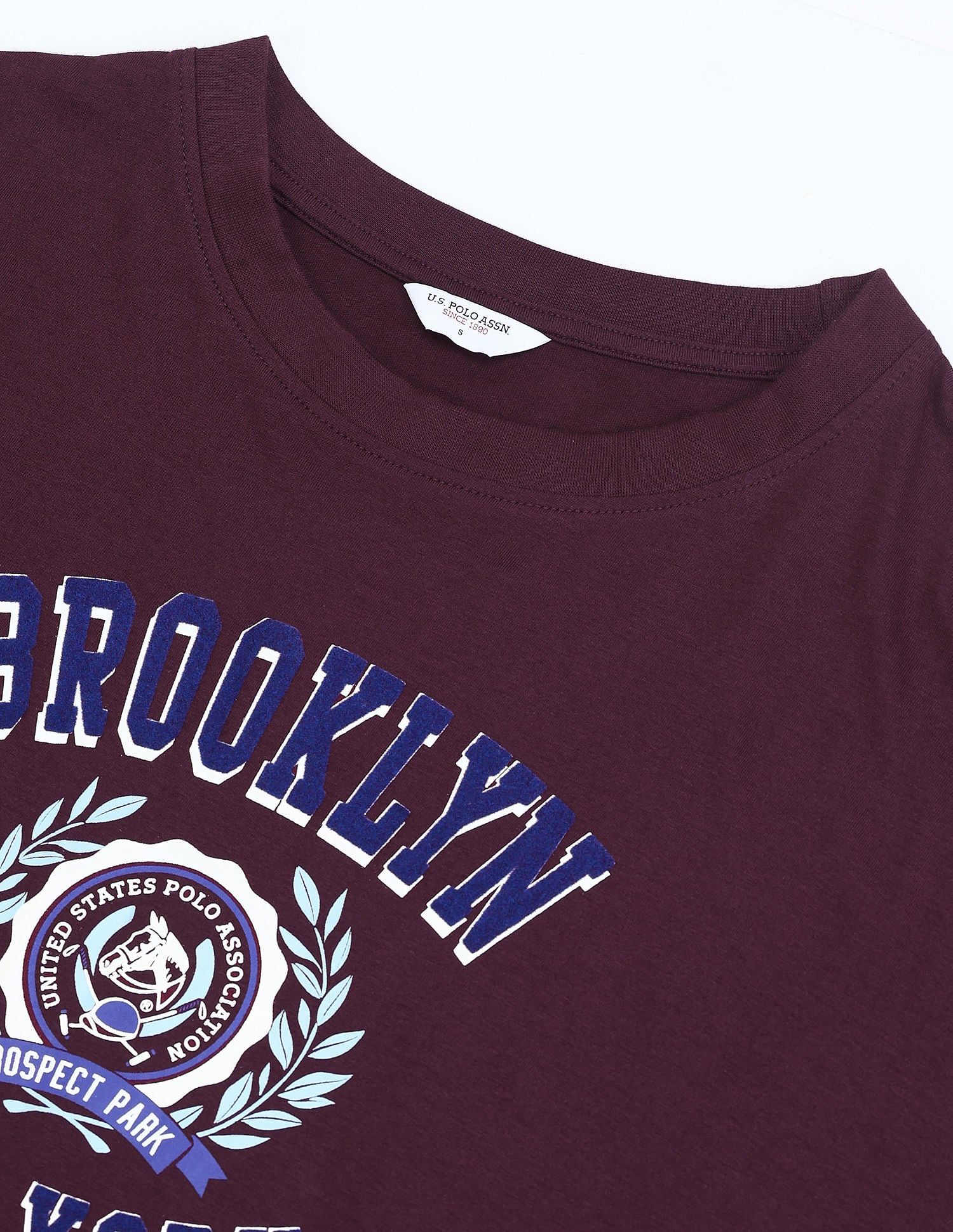 Drop Shoulder Graphic Print T-Shirt Wine - U.S. POLO ASSN. | Large