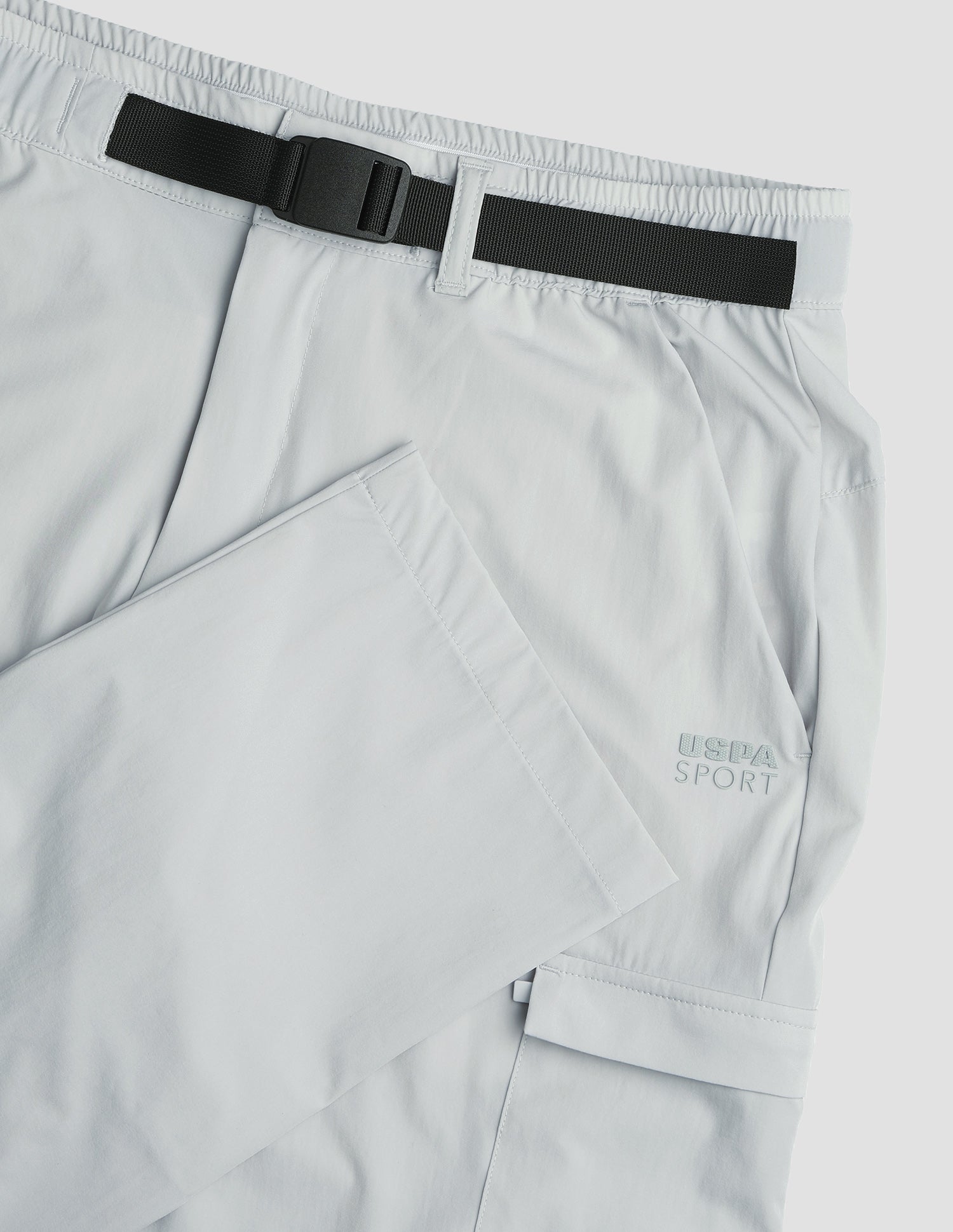 Solid Active Cargo Track Pants Grey - U.S. Polo Assn. India | Large
