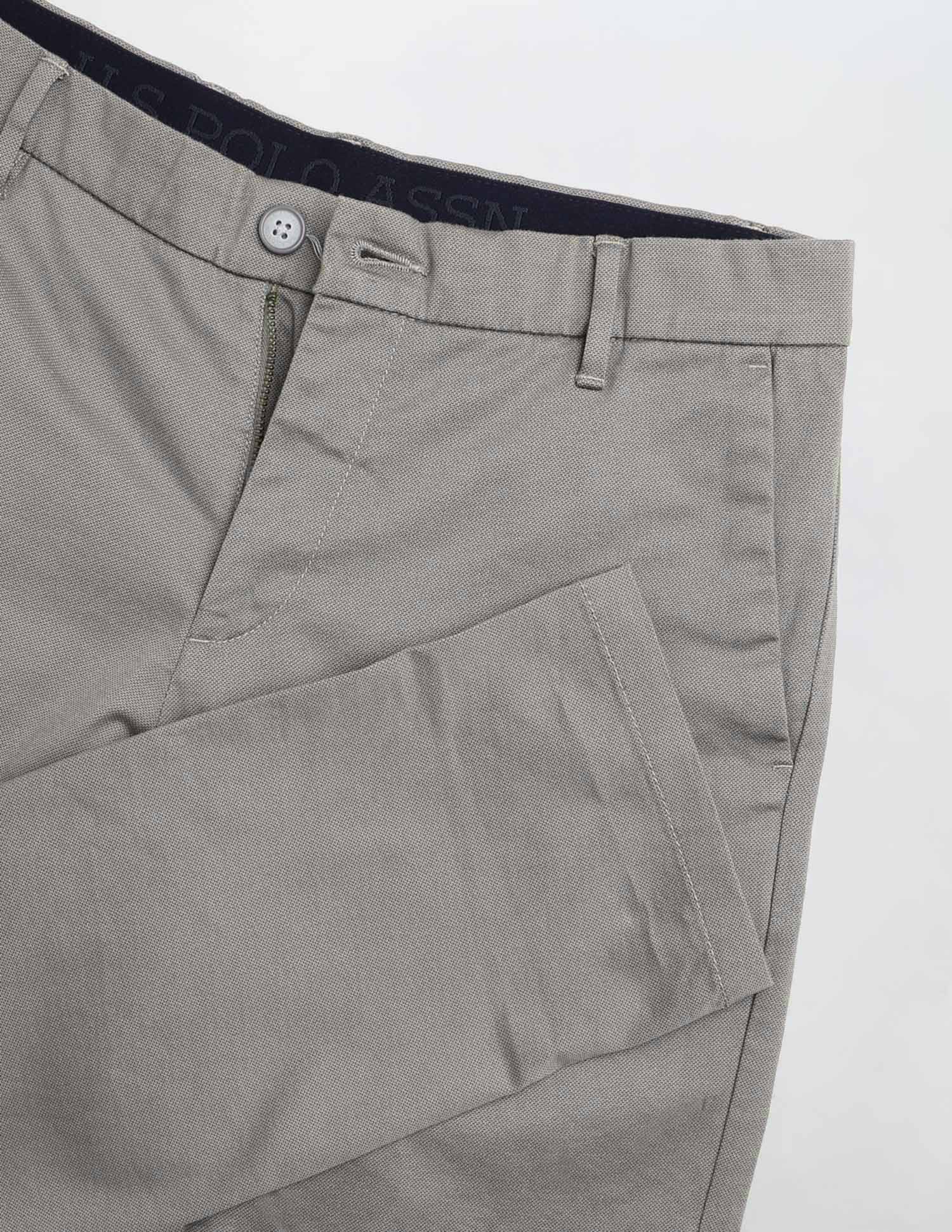Twill All Over Printed Trousers Grey - U.S. Polo Assn. India | Large