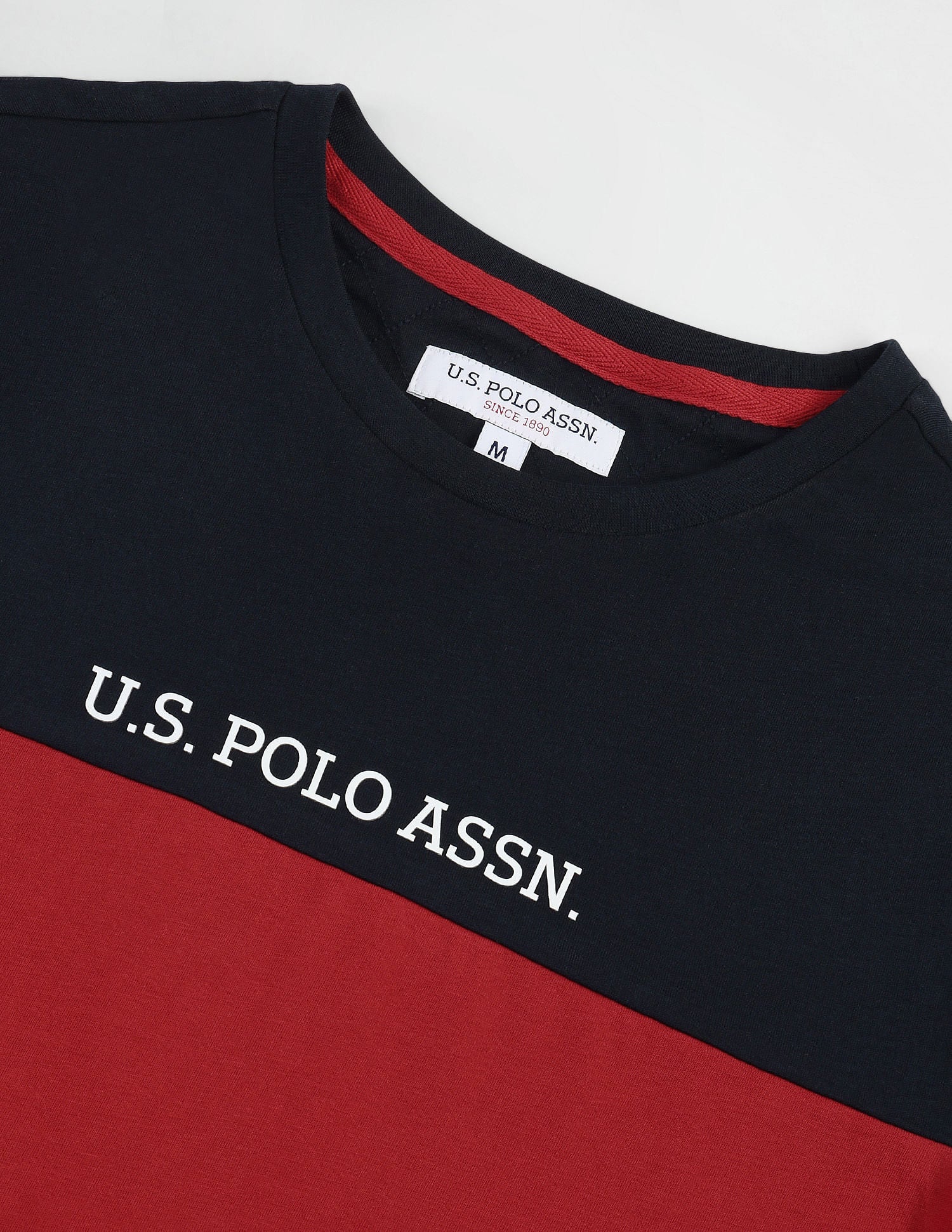Brand Printed Slim Fit T-Shirt Navy - U.S. Polo Assn. India | Large