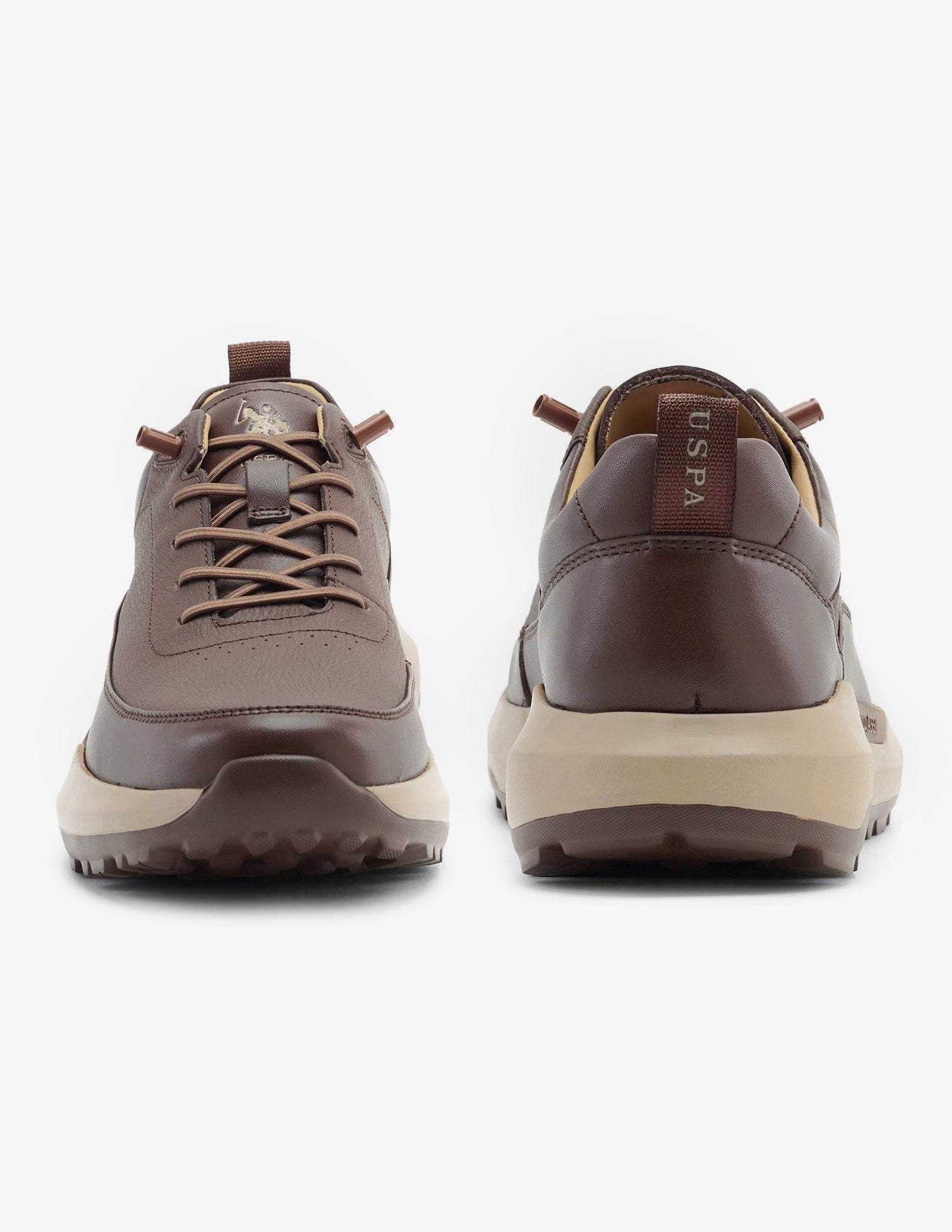 Round Toe Lace Ups Ansel 2.0 Sneakers Dark Brown - U.S. Polo Assn. India | Large