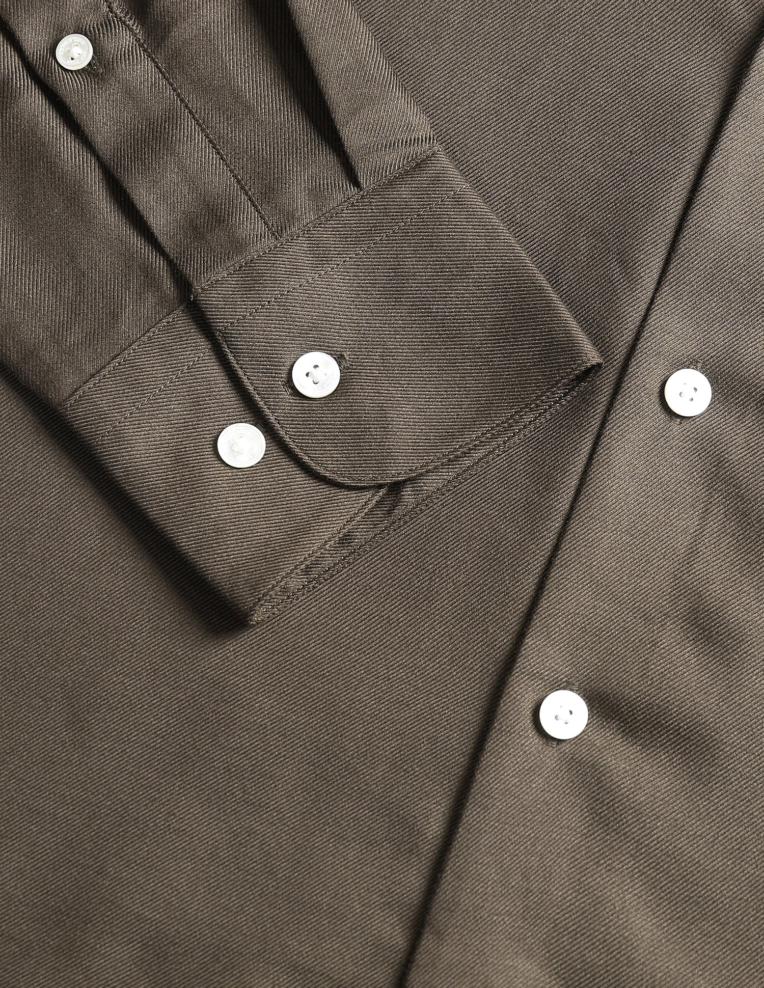 Pacho X Twill Tailored Fit Shirt Choco - U.S. Polo Assn. India | Large