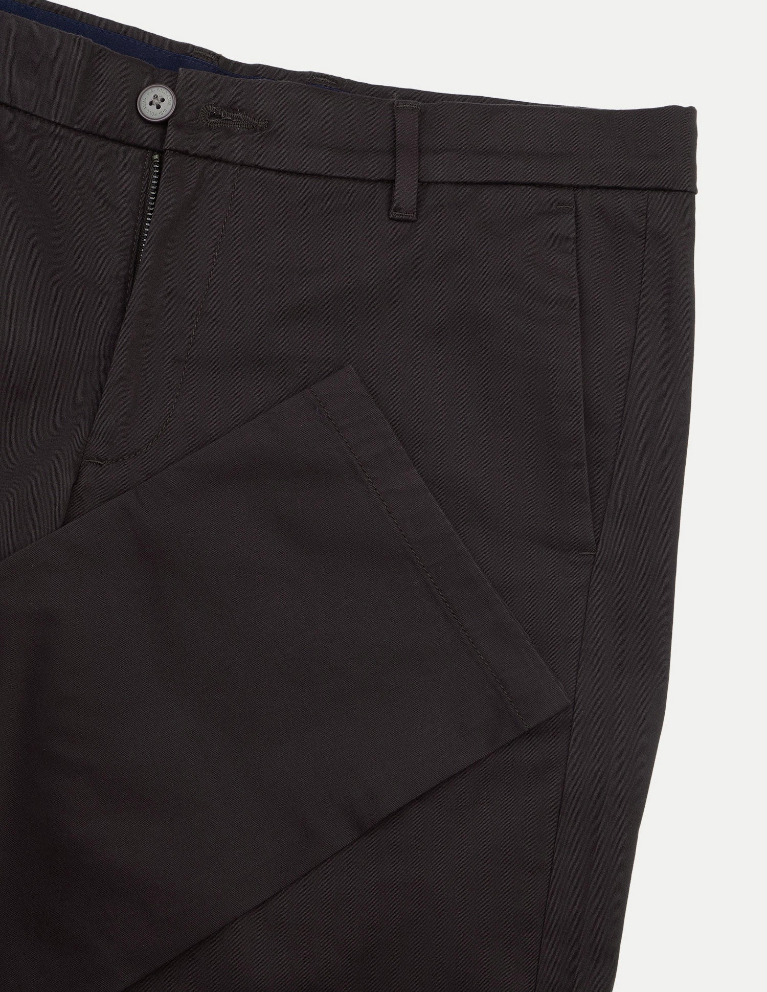 Denver Slim Fit Twill Trousers Choco - U.S. Polo Assn. India | Large