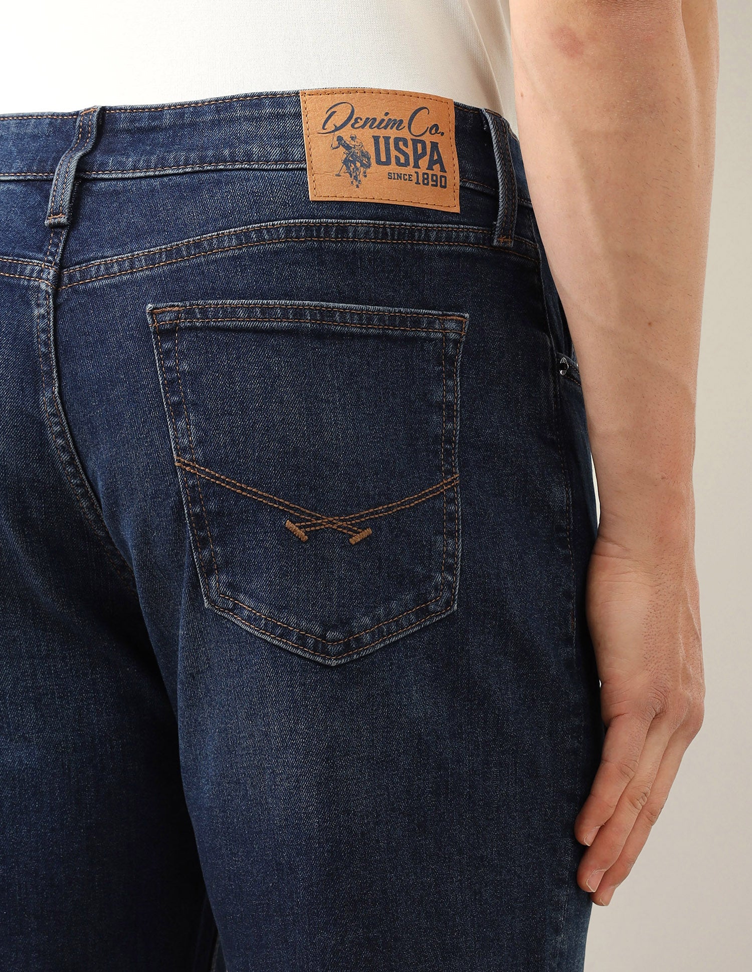 Shawn Relaxed Fit Blue Jeans Dark Blue - U.S. Polo Assn. India | Large