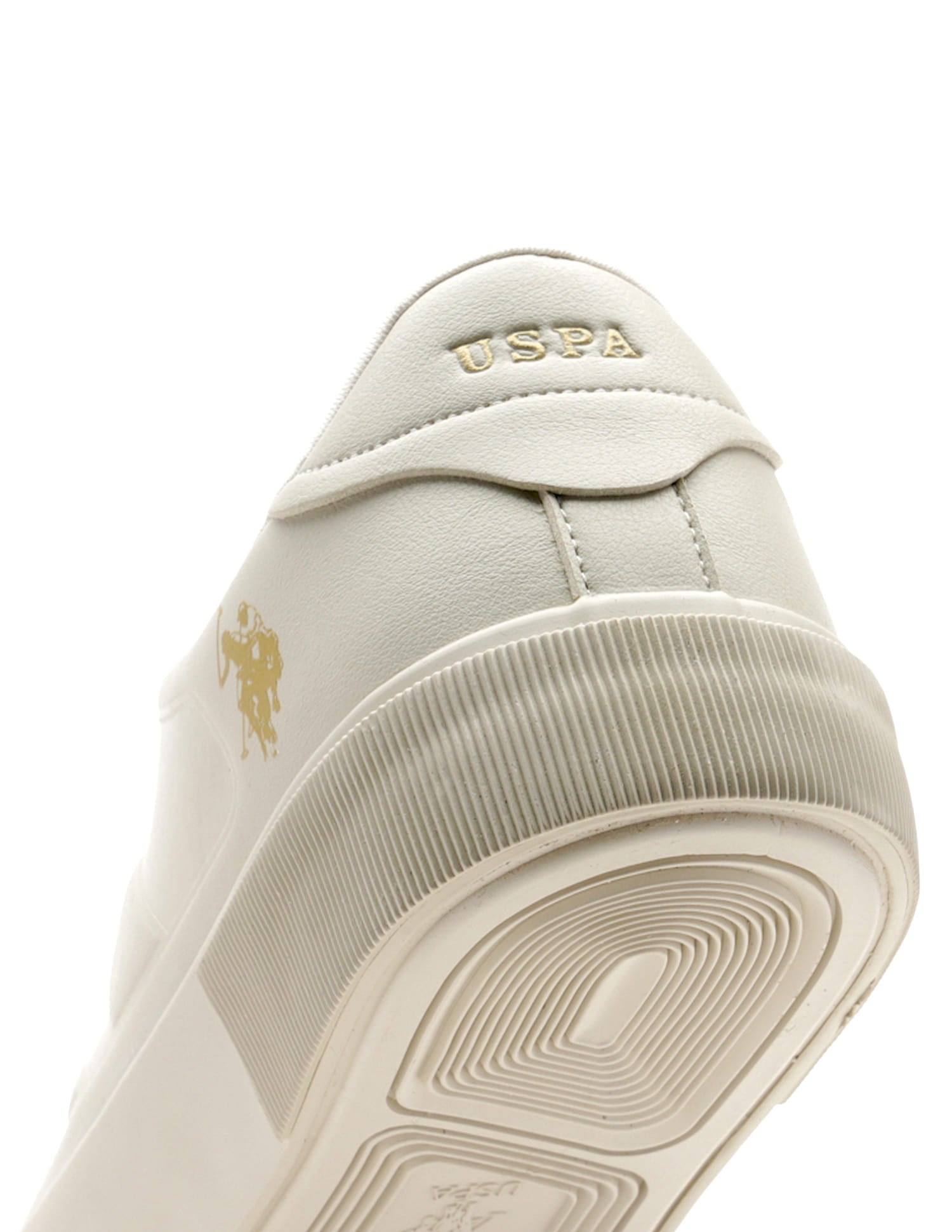 Men Solid Levi Sneakers Beige - U.S. Polo Assn. India | Large