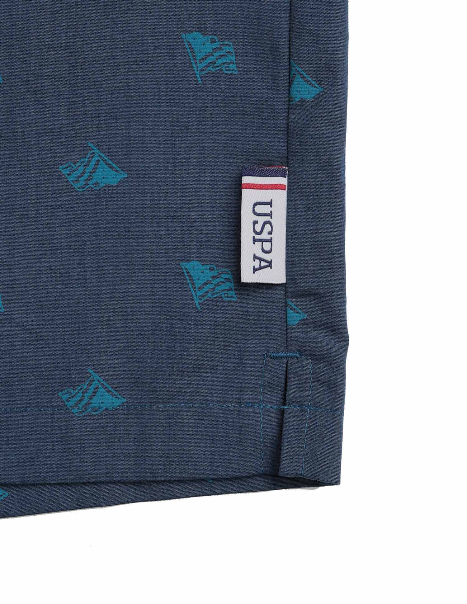 Printed Cotton OEX12 Boxers - Pack Of 1 Navy - U.S. Polo Assn. India | Large