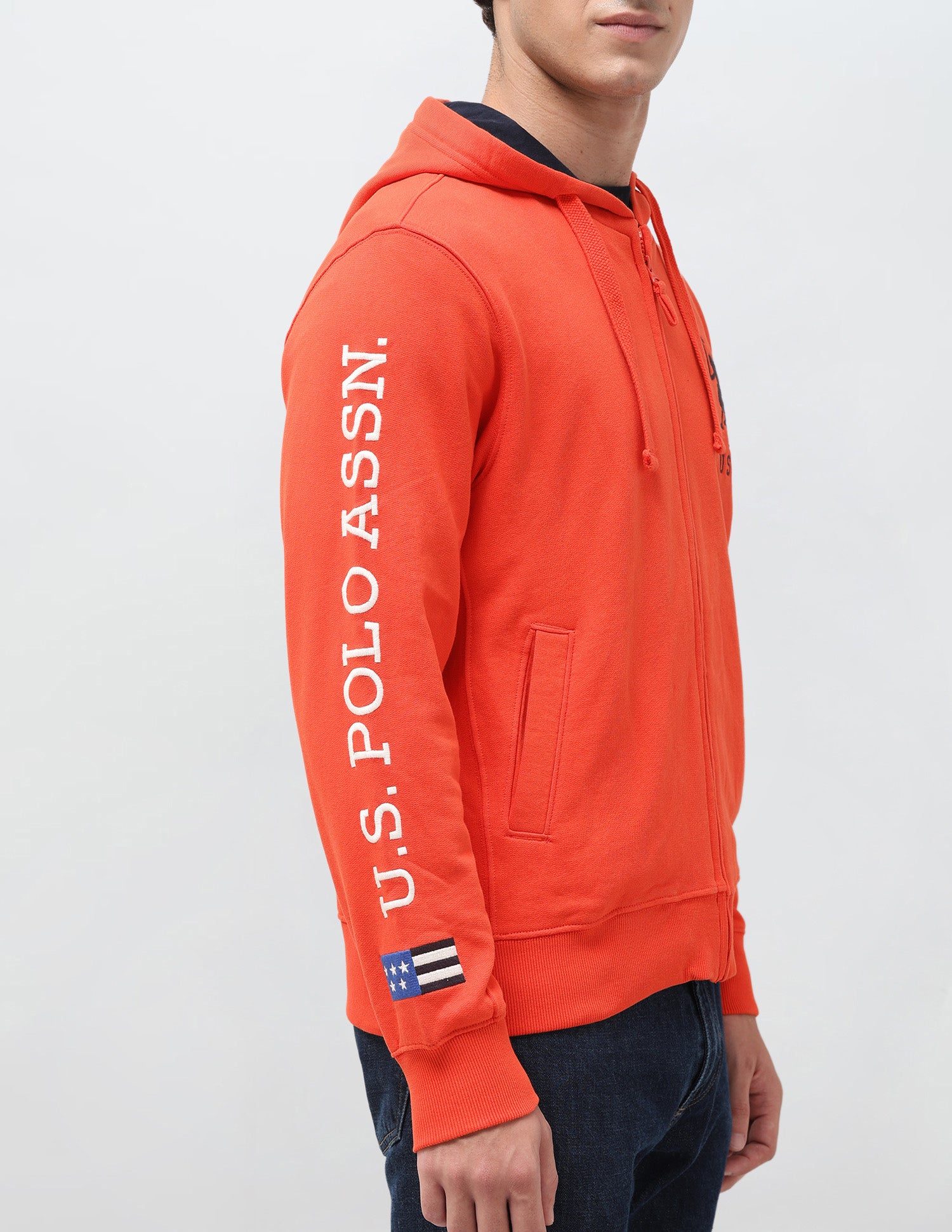 Solid Regular Fit Sweatshirt Red - U.S. Polo Assn. India | Large