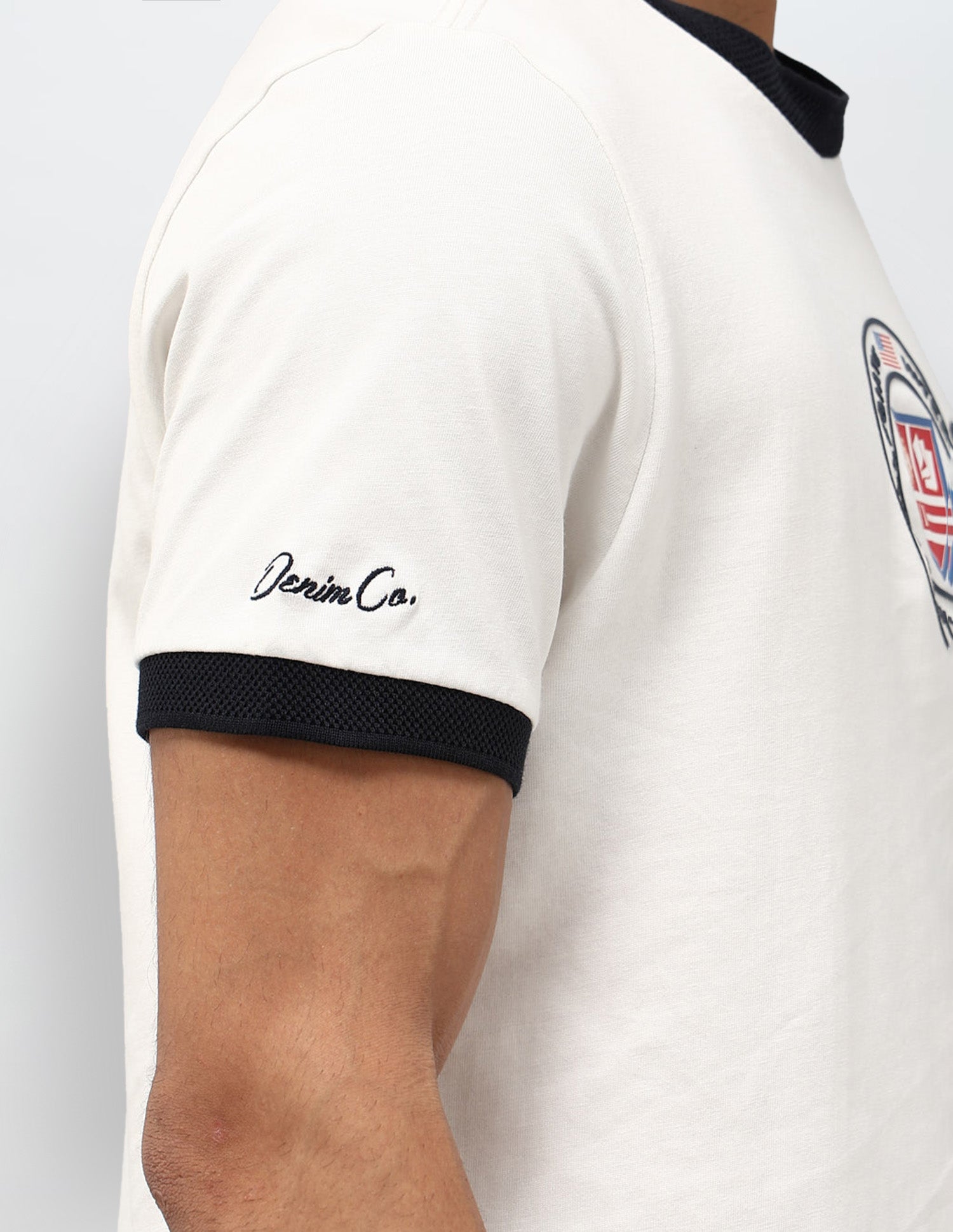 Graphic Brand Printed Regular Fit T-Shirt Off White - U.S. POLO ASSN. | Large