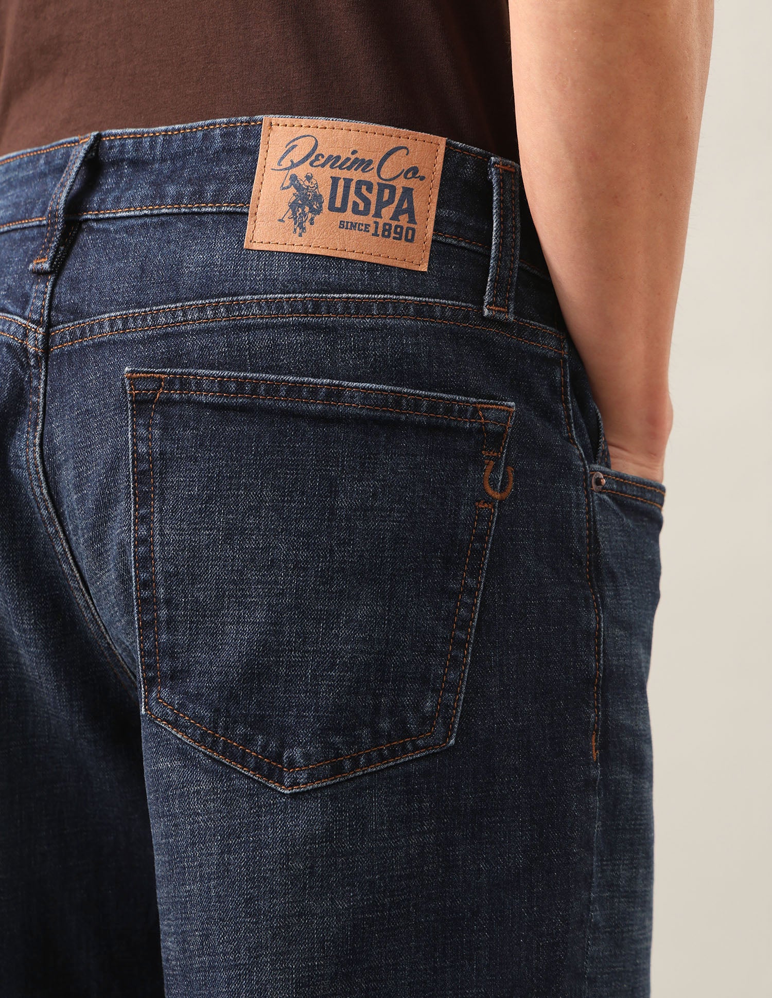 Shawn Relaxed Fit Blue Jeans Dark Blue - U.S. Polo Assn. India | Large