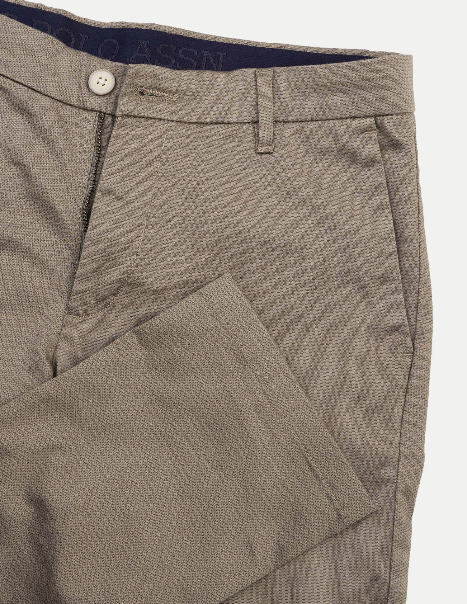 Denver Slim Fit Satin Trousers Brown - U.S. Polo Assn. India | Large