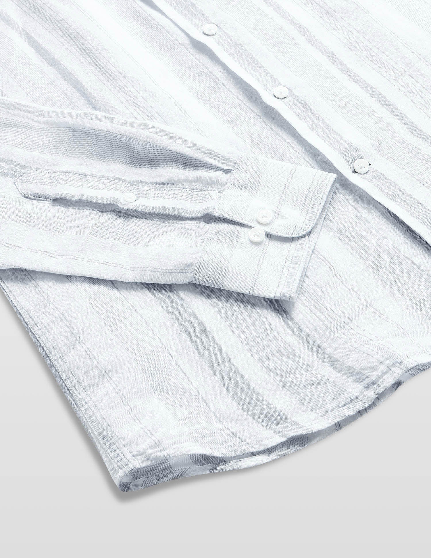 Casa De Campo Vertical Striped Shirt Light Grey - U.S. Polo Assn. India | Large