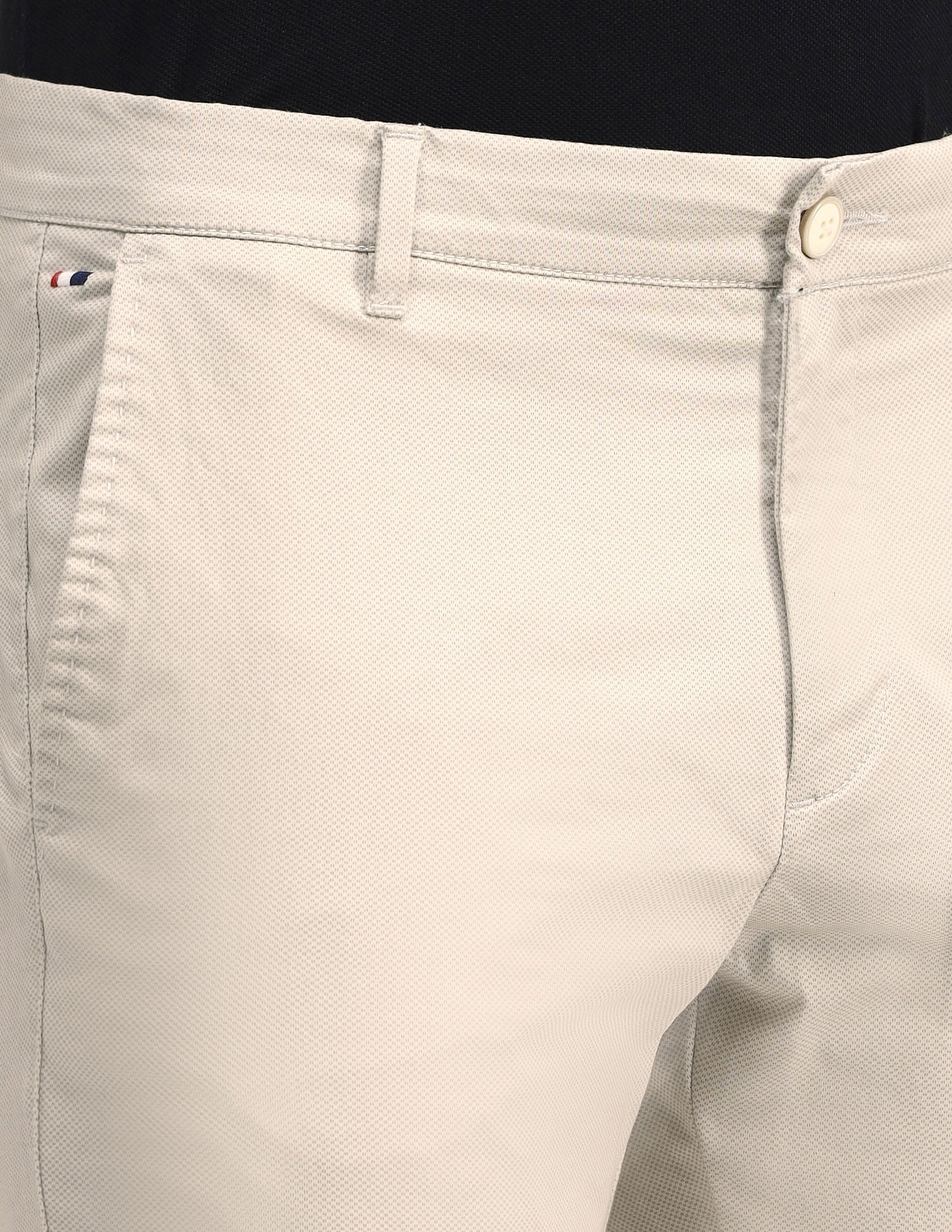 Mid Rise Slim Fit Trousers Beige - U.S. POLO ASSN. | Large