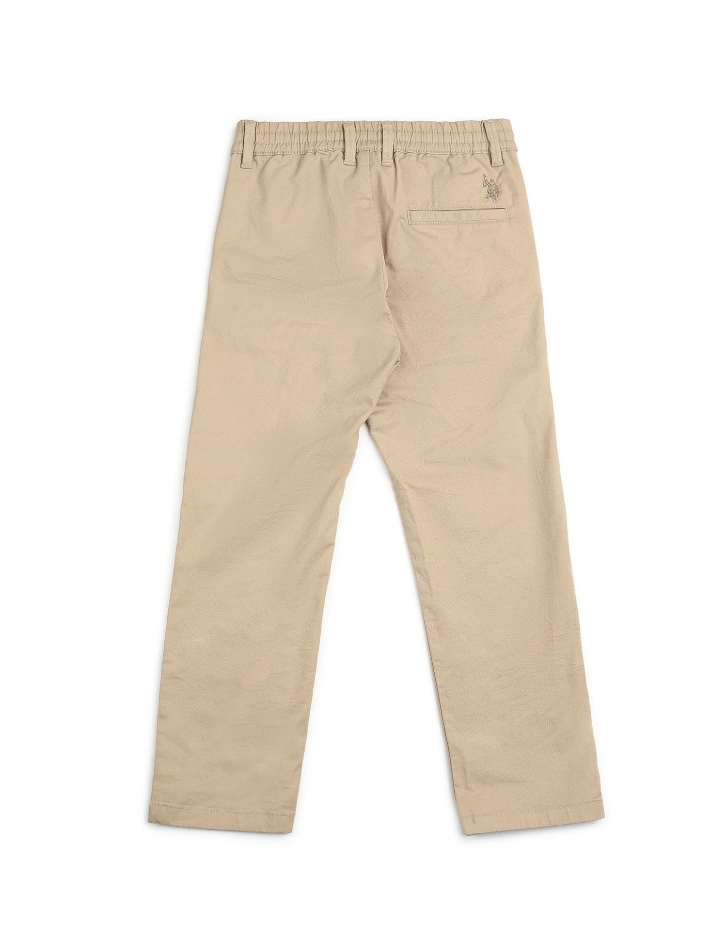 Boys Twill Regular Fit Trousers Khaki - U.S. POLO ASSN. | Large