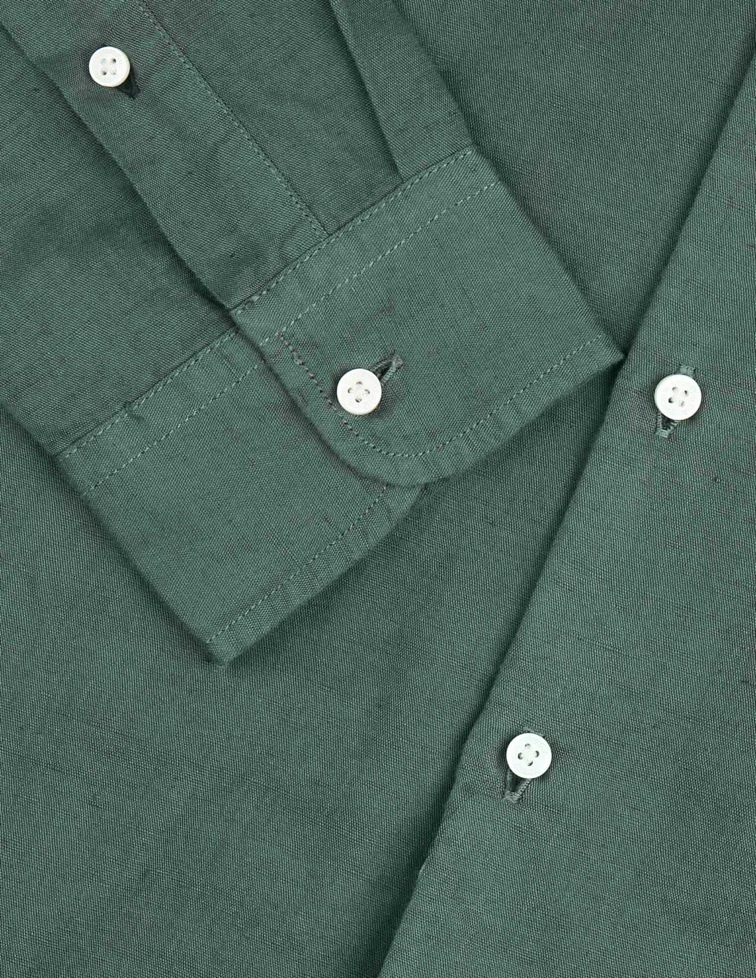 Solid Regular Fit Mandarin Shirt Green - U.S. POLO ASSN. | Large