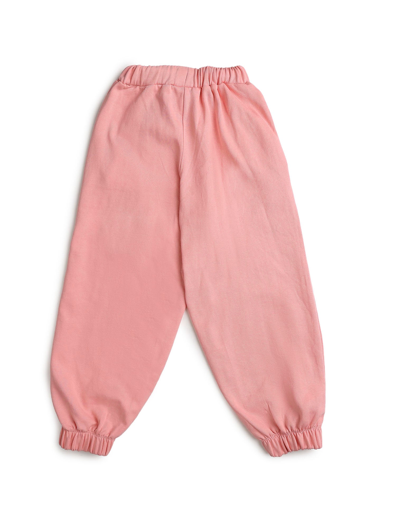 Girls Brand Embroidered Mid Rise Joggers Pink - U.S. POLO ASSN. | Large