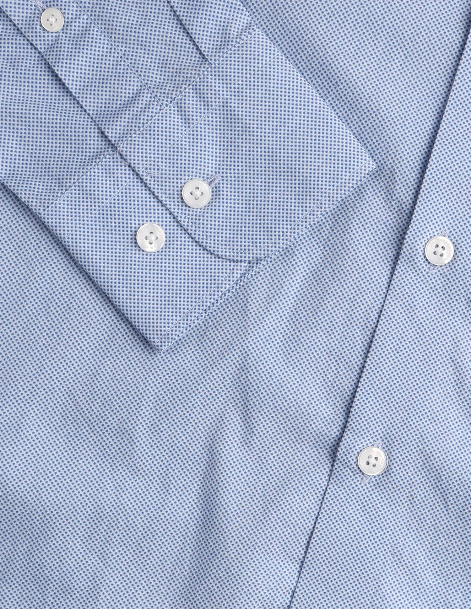 All-Over Micro Printed Poplin Shirt Blue - U.S. Polo Assn. India | Large