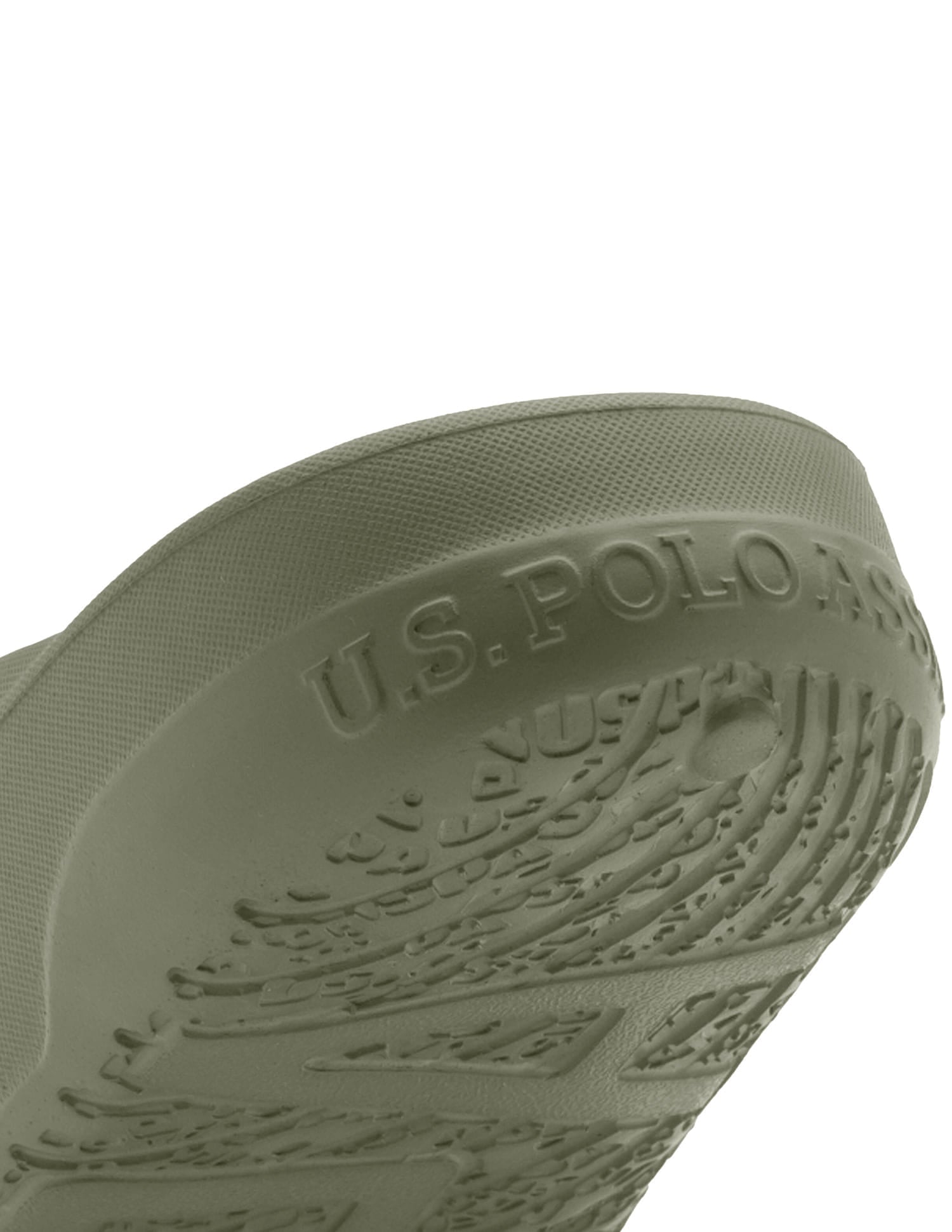 Men Axel Dk. Green Foam Walk Flip Flop Olive - U.S. Polo Assn. India | Large