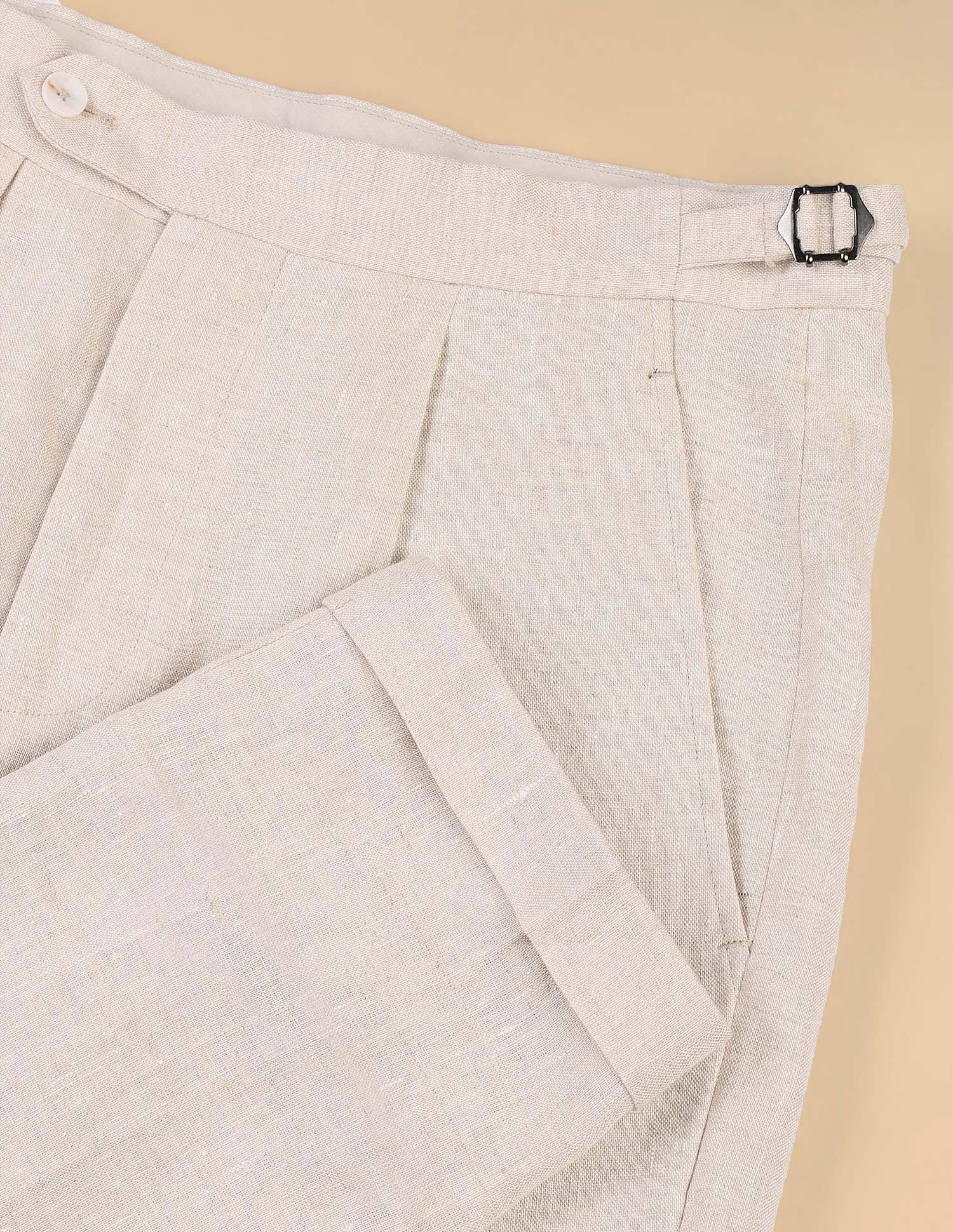 Pacho X High Rise Riley Straight Fit Trouser Beige - U.S. Polo Assn. India | Large