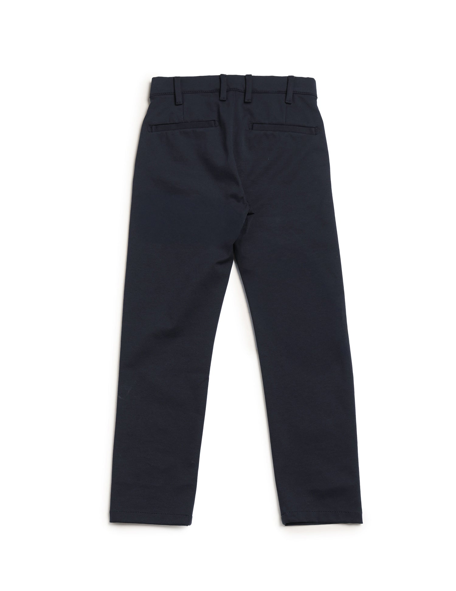 Boys Solid Slim Fit Trousers Navy - U.S. POLO ASSN. | Large