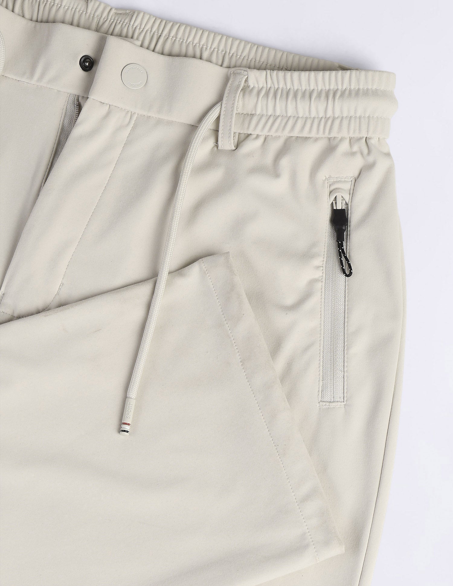 Mid Rise Slim Fit Active Track Pants Light Grey - U.S. Polo Assn. India | Large