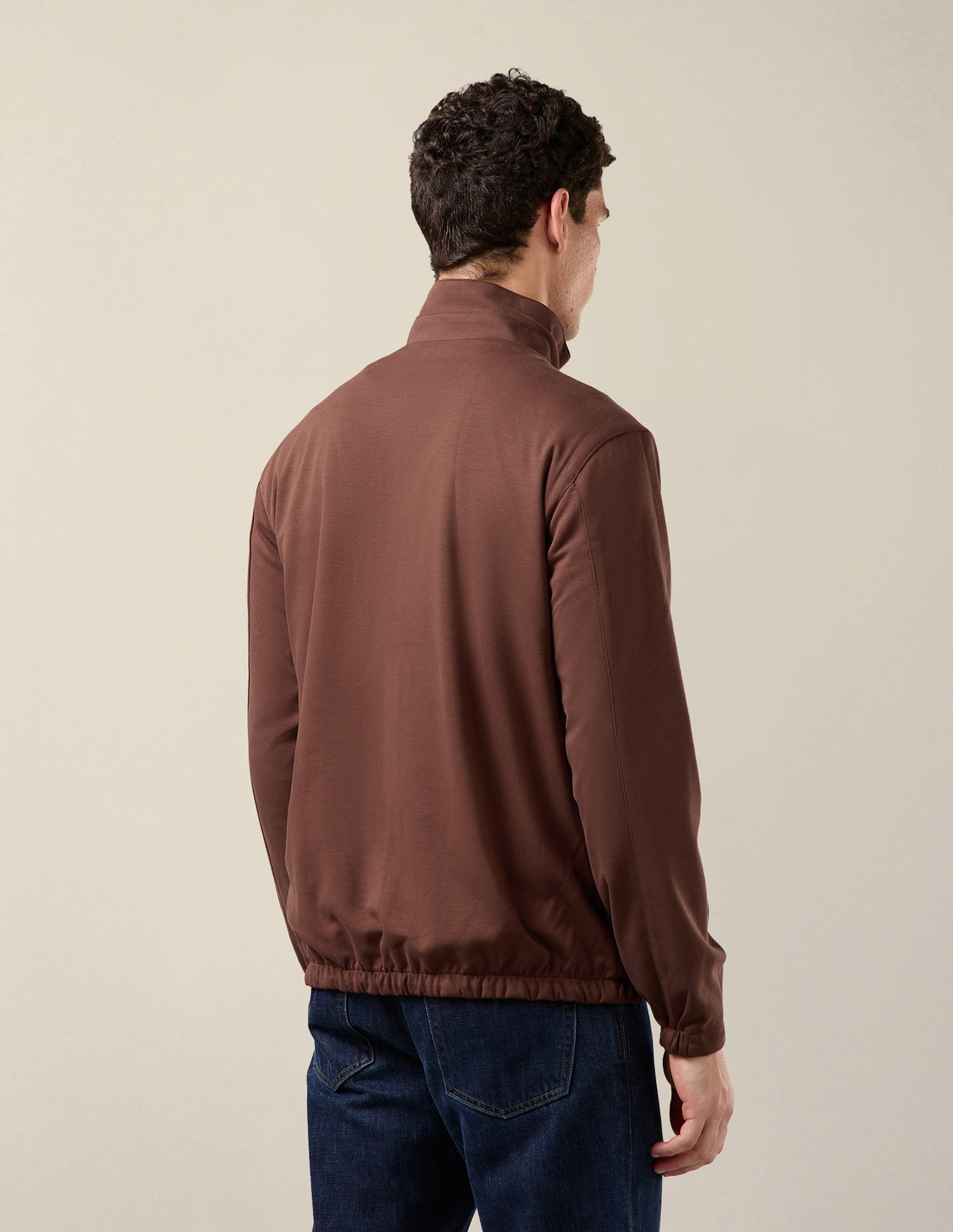 Solid Regular Fit Reversible Jacket Choco - U.S. Polo Assn. India | Large