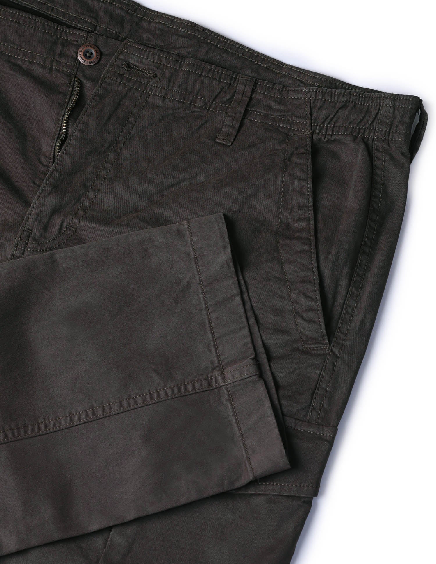 Twill Regular Fit Cargos Choco - U.S. POLO ASSN. | Large