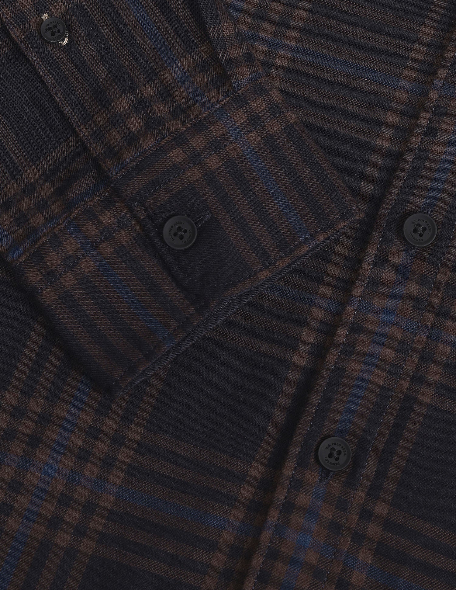 Tartan Check Slim Fit Shirt Brown - U.S. Polo Assn. India | Large