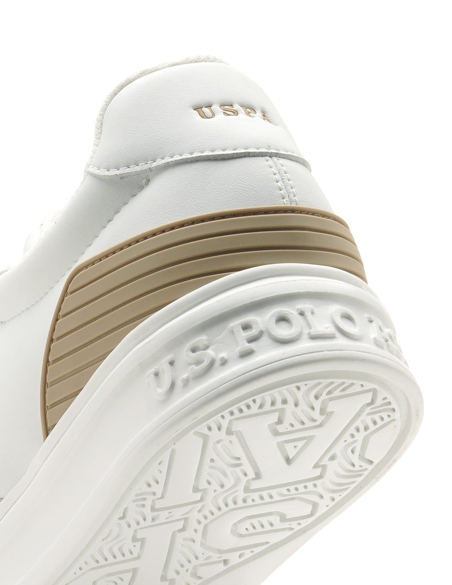 Men Nebo Colourblocked Sneakers Beige - U.S. Polo Assn. India | Large