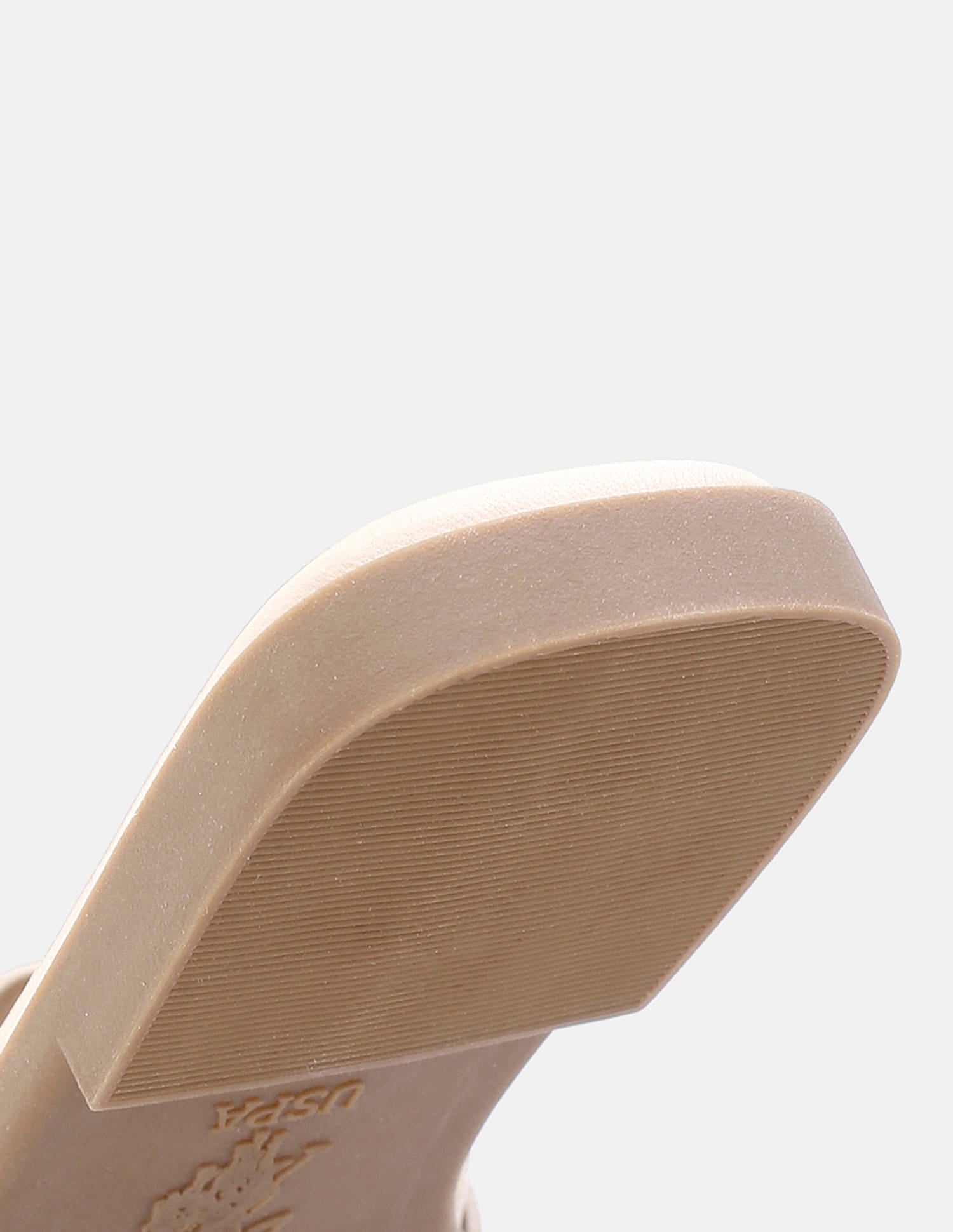 Brevan Open Toe Gold Hardware Sandals Nude - U.S. Polo Assn. India | Large