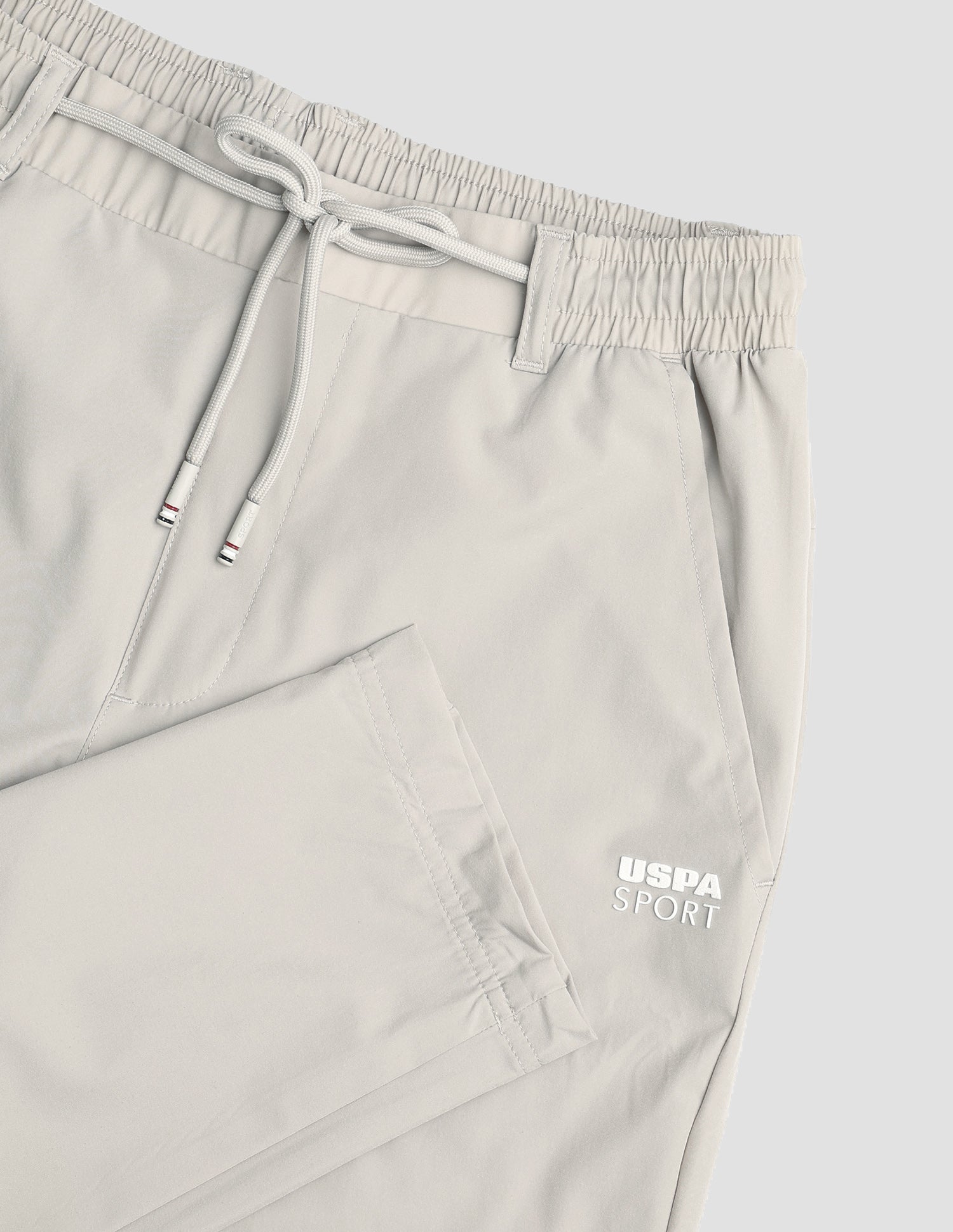 Mid Rise Regular Fit Active Track Pants Beige - U.S. Polo Assn. India | Large