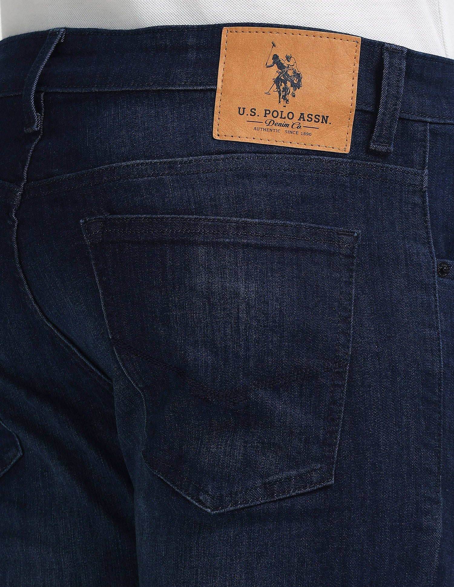 Brandon Slim Tapered Blue Jeans Blue - U.S. Polo Assn. India | Large