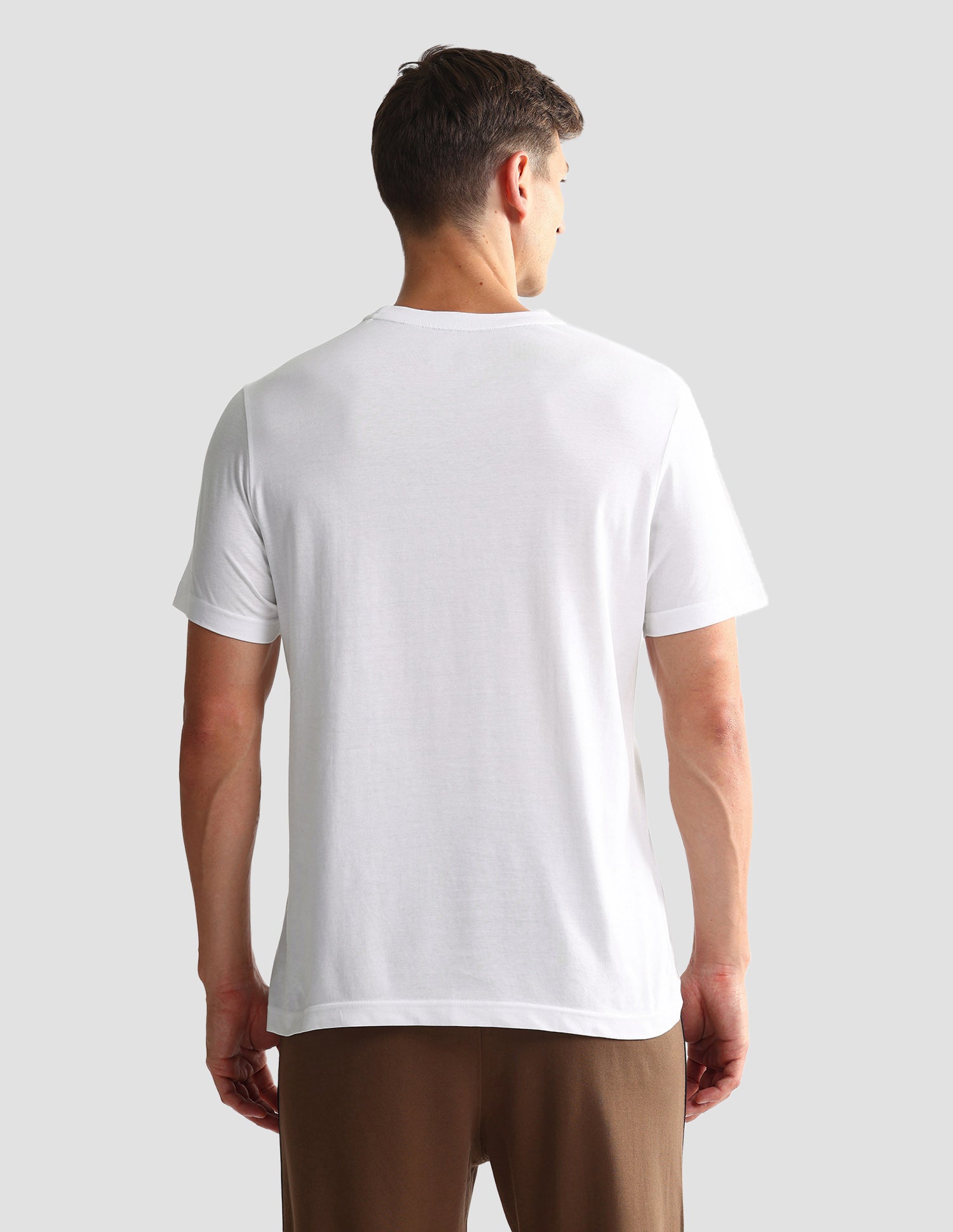 Tonal Logo Cotton 1633 Lounge T-Shirt - Pack Of 2 Blue Mel and White - U.S. POLO ASSN. | Large