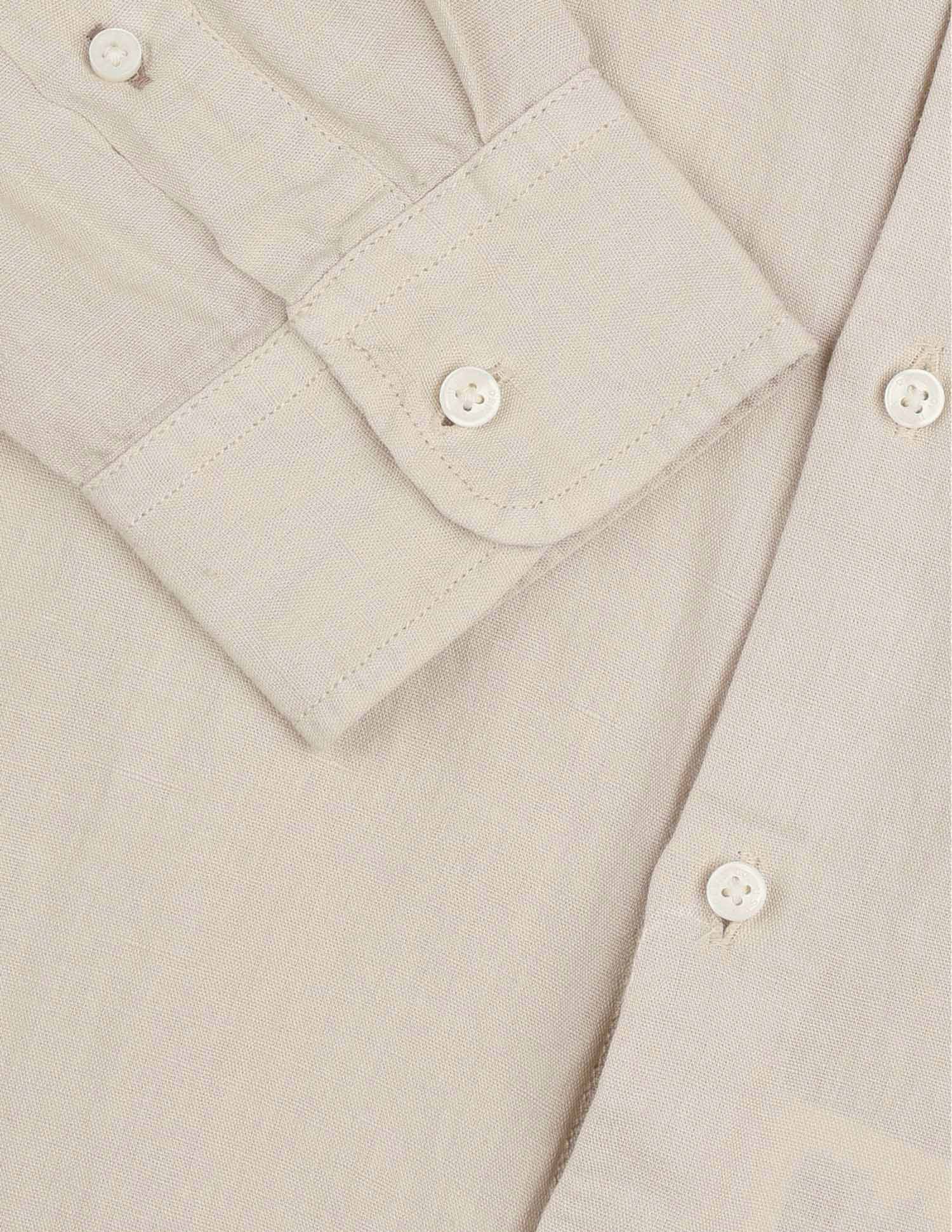 Solid Regular Fit Shirt Beige - U.S. POLO ASSN. | Large