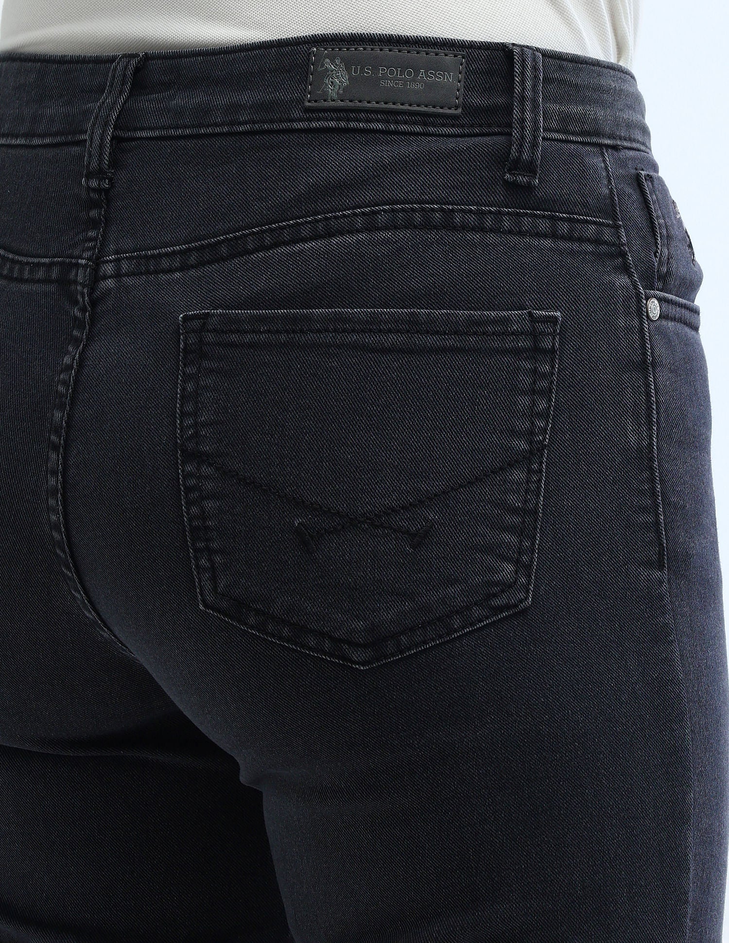 High Rise Regular Bootcut Jeans Dark Grey - U.S. POLO ASSN. | Large