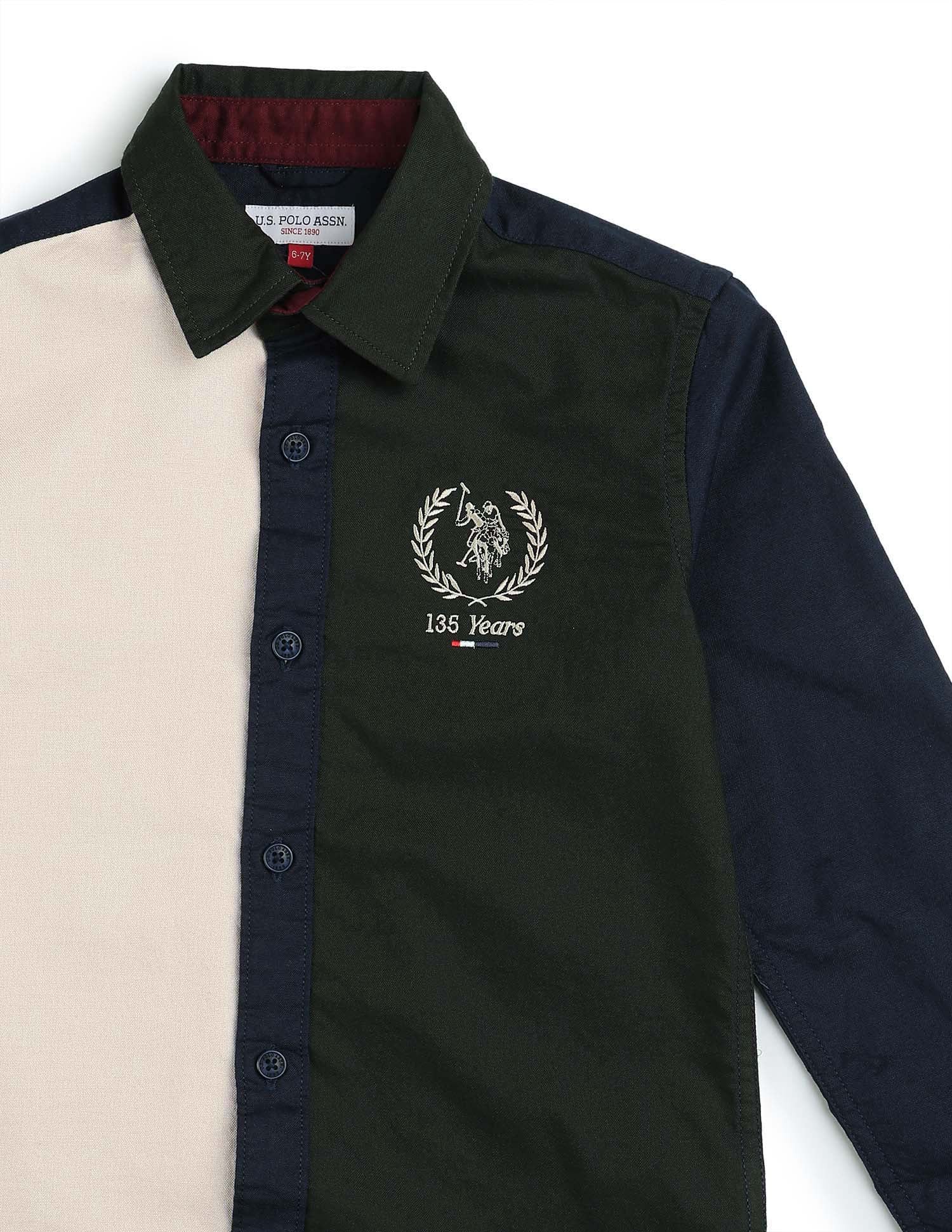 Boys Colourblocked Oxford Shirt Multi4 - U.S. POLO ASSN. | Large