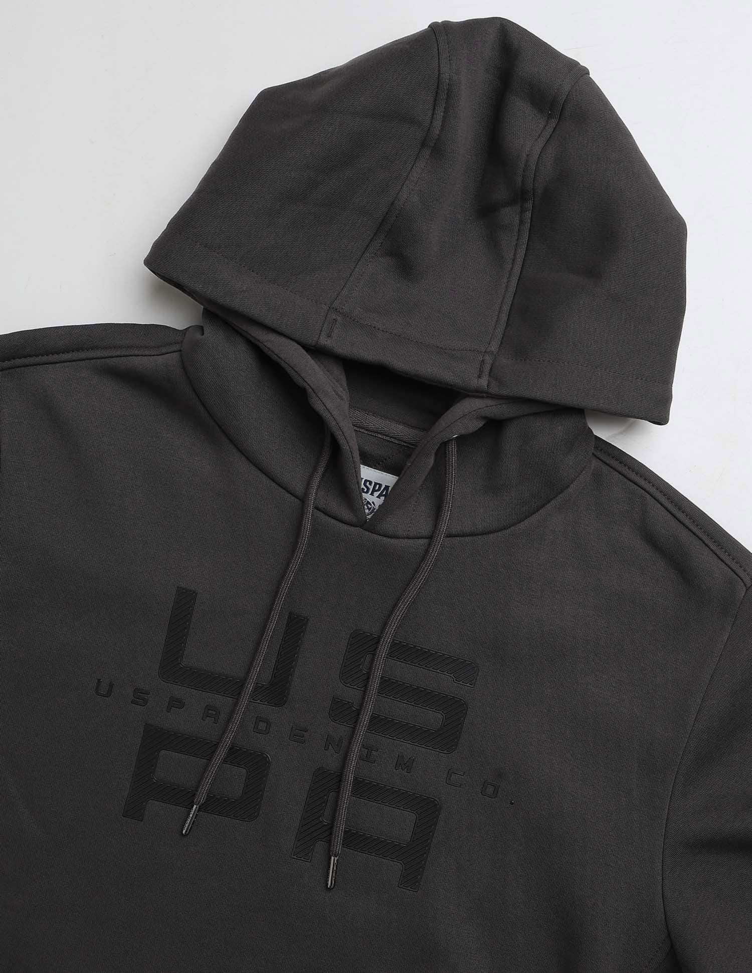 Brand Embossed Regular Fit Sweatshirt Dark Grey - U.S. POLO ASSN. | Large