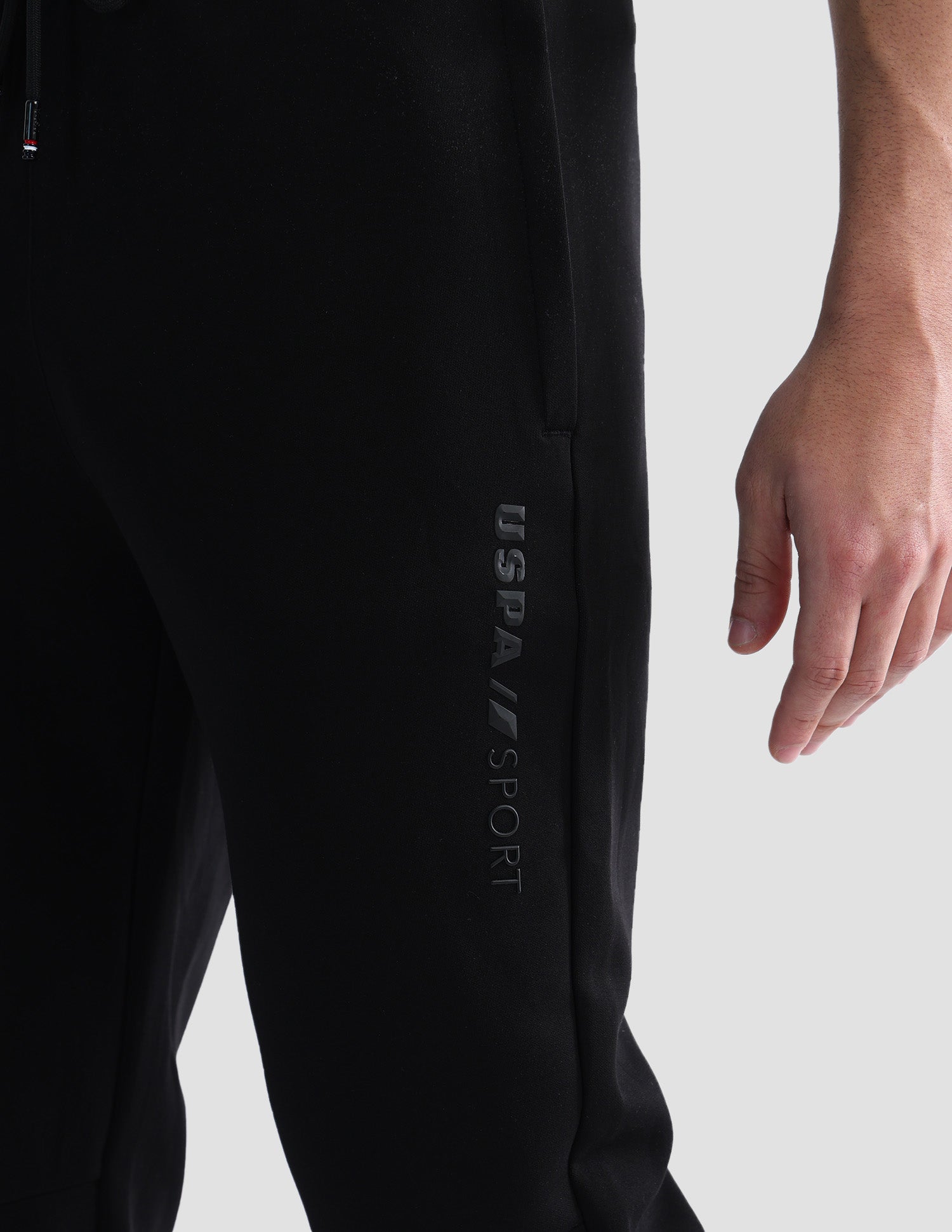 Mid Rise Regular Fit Active Track Pants Black - U.S. POLO ASSN. | Large