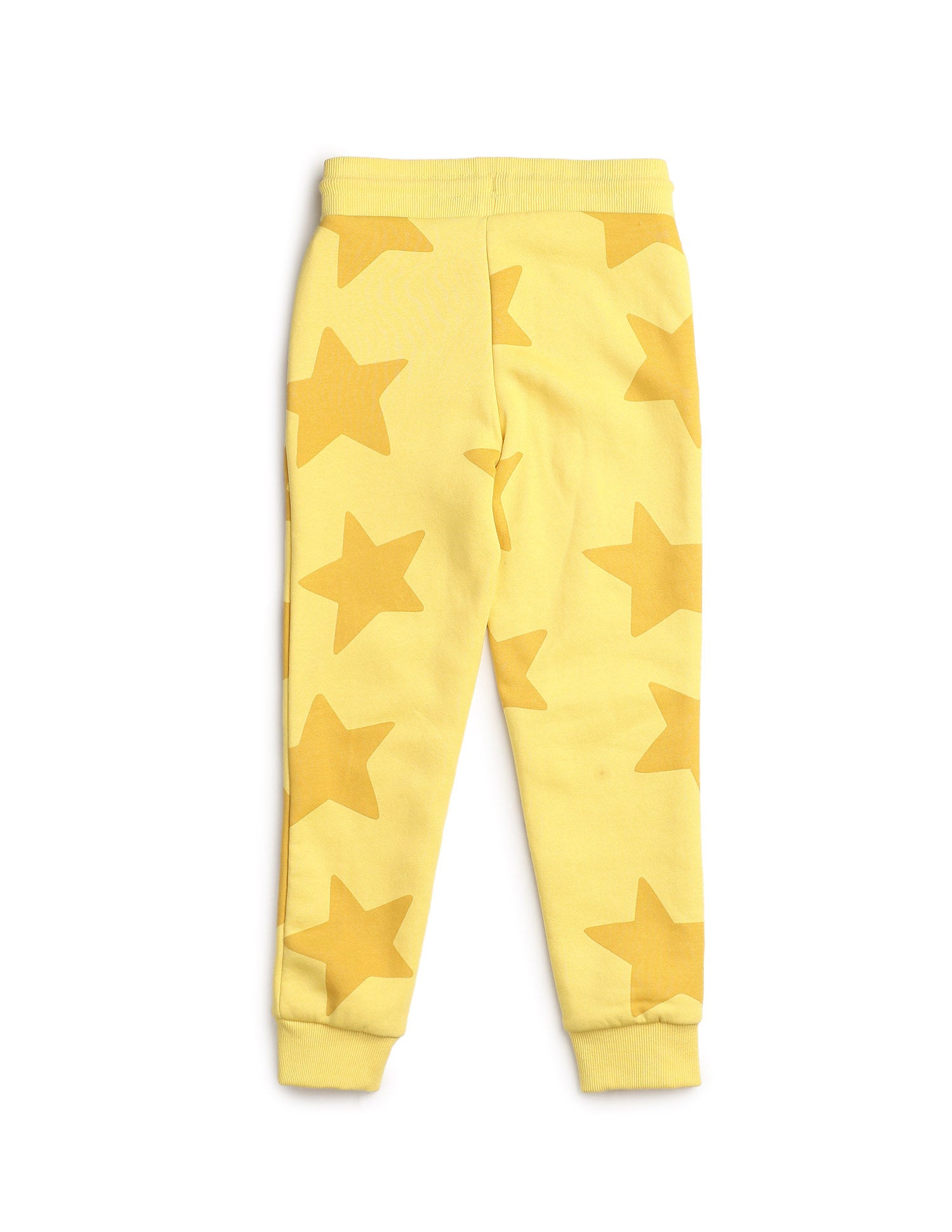 Boys Geometric Printed Regular Fit Joggers Yellow - U.S. POLO ASSN. | Large
